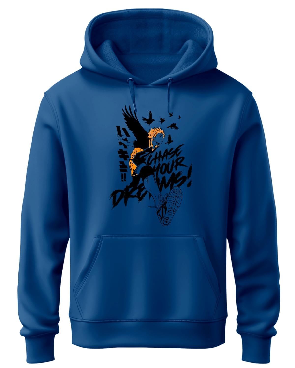 ADRO Anime Hoodies for Men, 320 GSM Soft Cotton Hoodie, Long Lasting Anime Printed Hoodie for Winter | Mens Hoodies | Sweatshirt