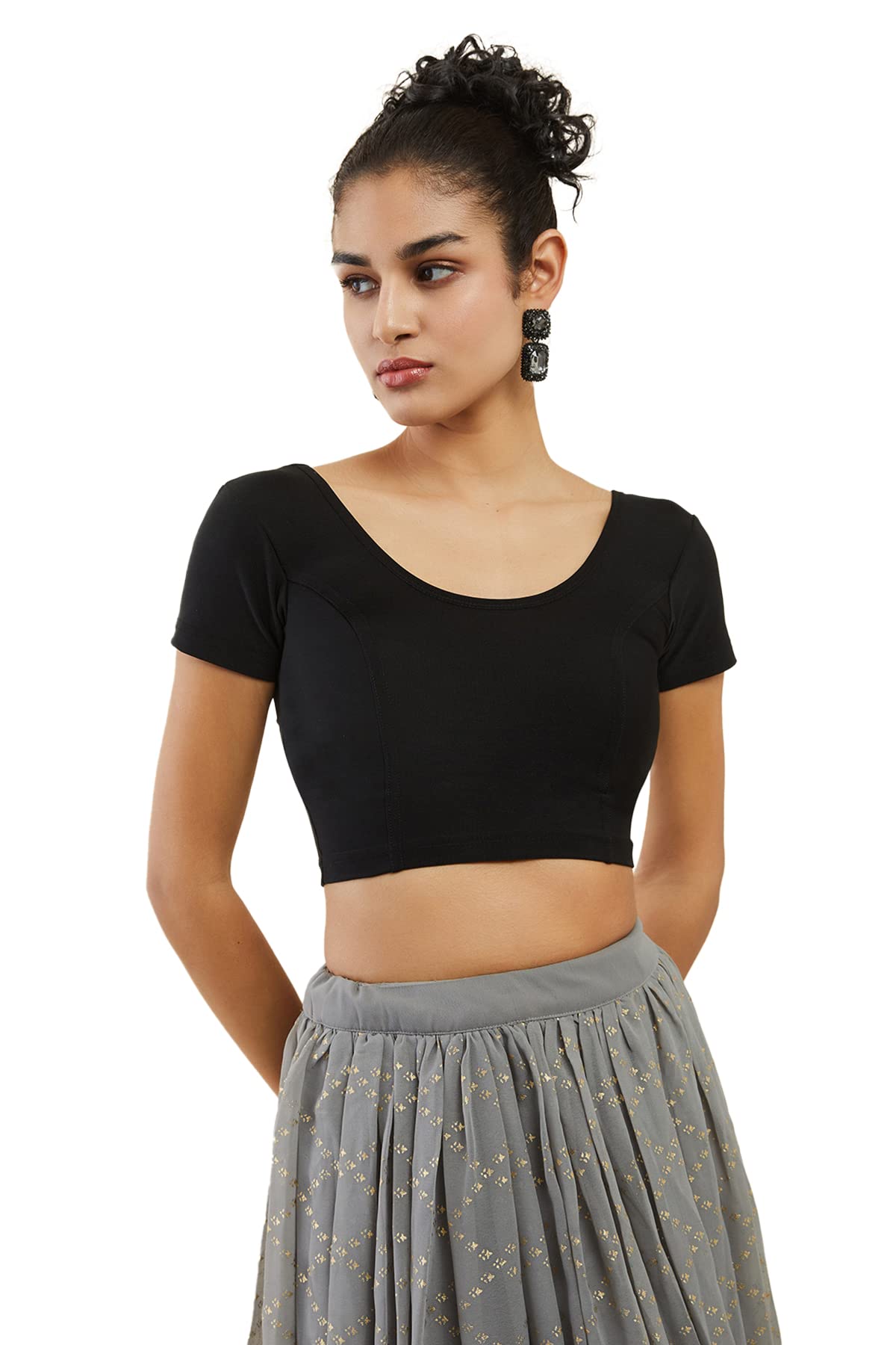 Soch Black dex Prince Cut Blouse