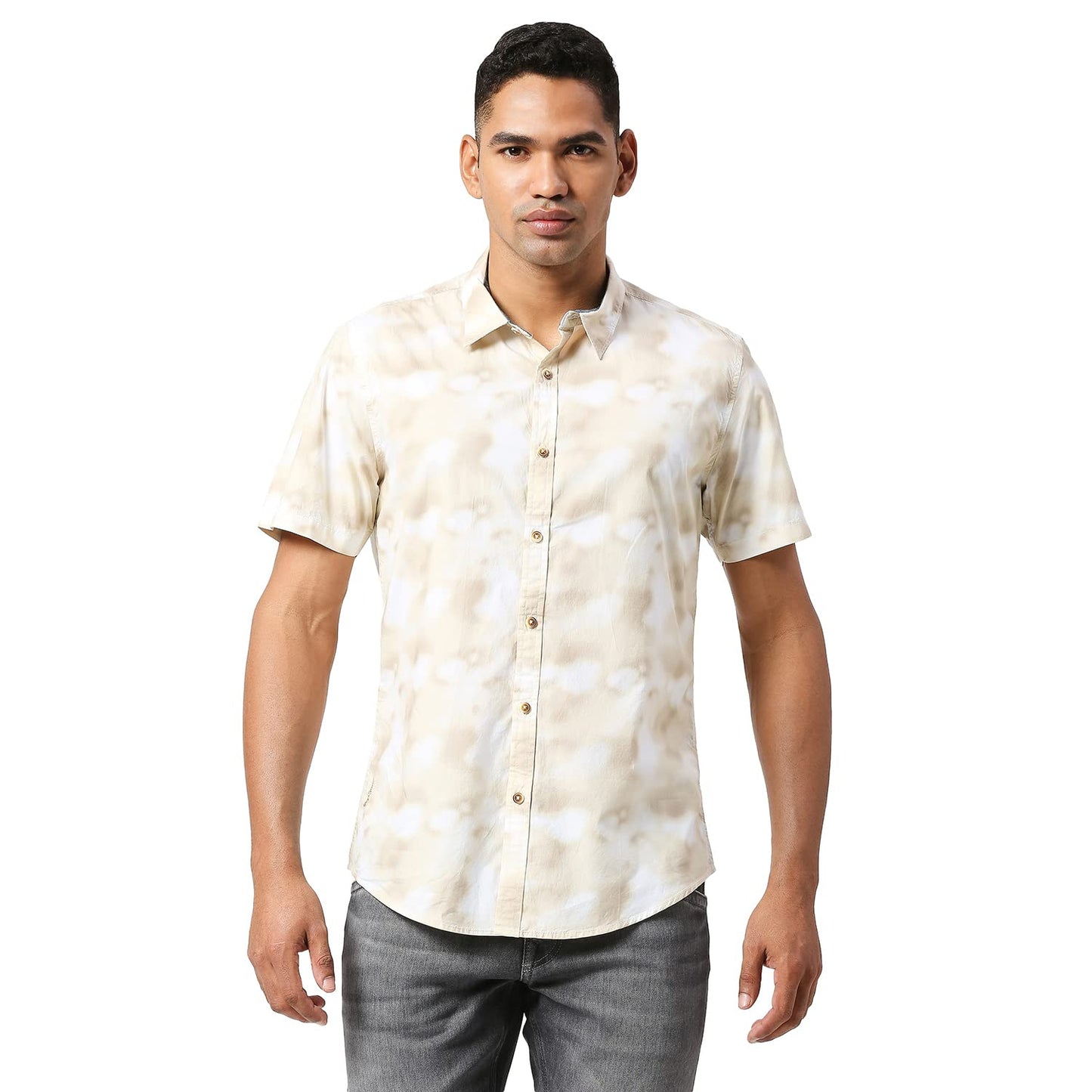 Pepe Jeans MenS Regular Fit Shirt (Pm308119844Xxl_Beige