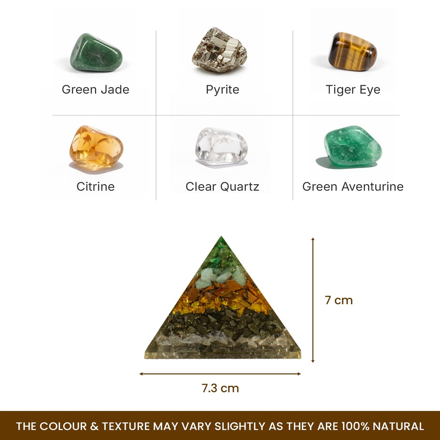 Astrotalk Dhan YOG Resin Pyramid | Home Decor Items for Wealth, Success & Positive Energy | Vastu Items for Home & Mandir | Decorative Items for Living Room | Home Decor Gift Item