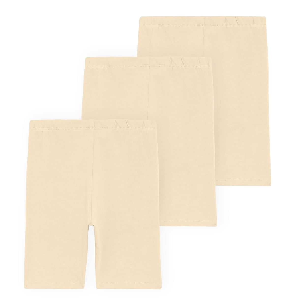 Kyda Kids GirlsS Stretchable Anti Bacterial Cycling Shorts, Yoga & Workout Gym Shorts (Pack Of 3)