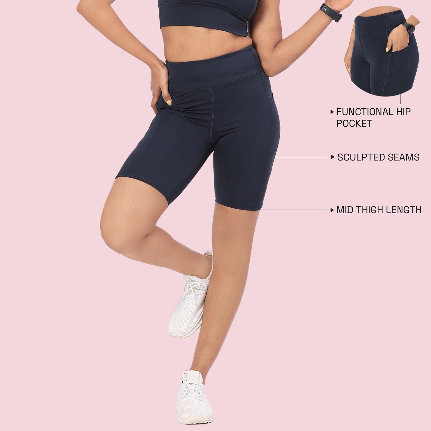 Enamor Womens Skinny Leggings (A703_Navy