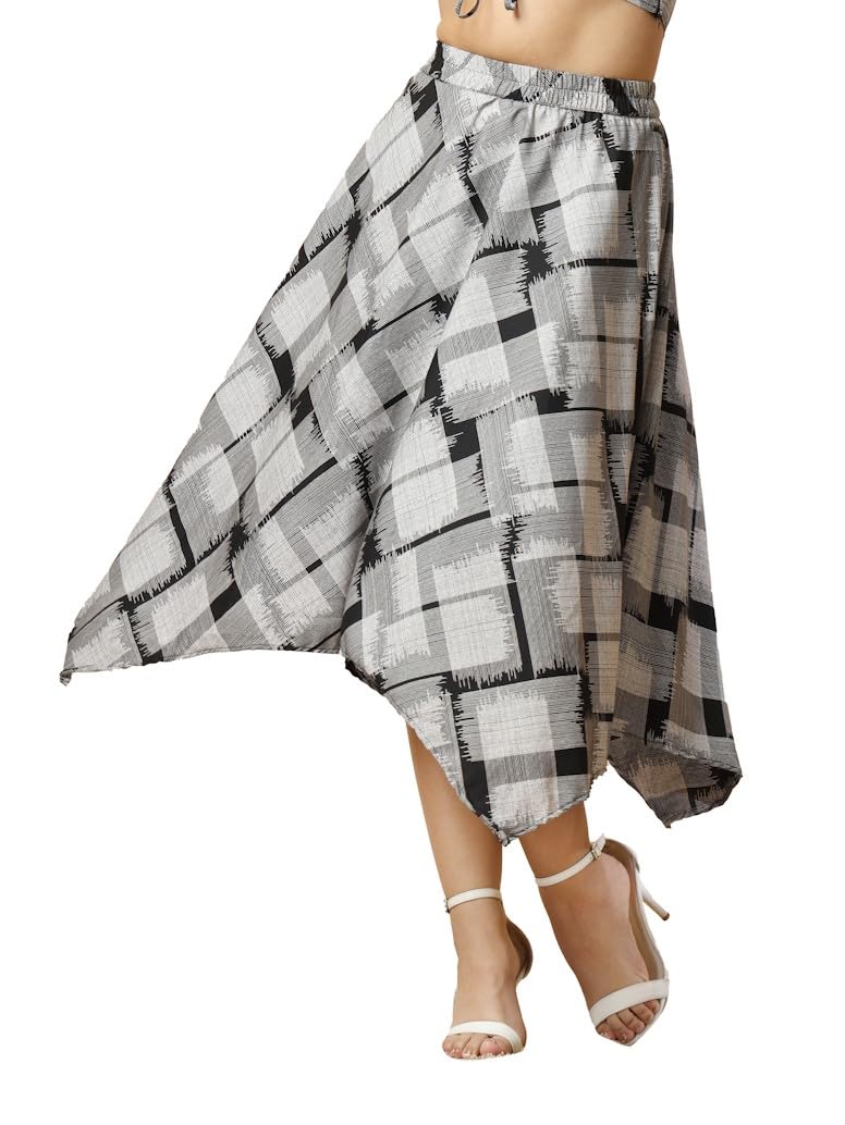 OOMPH! Long Skirts for Women Black - msk192