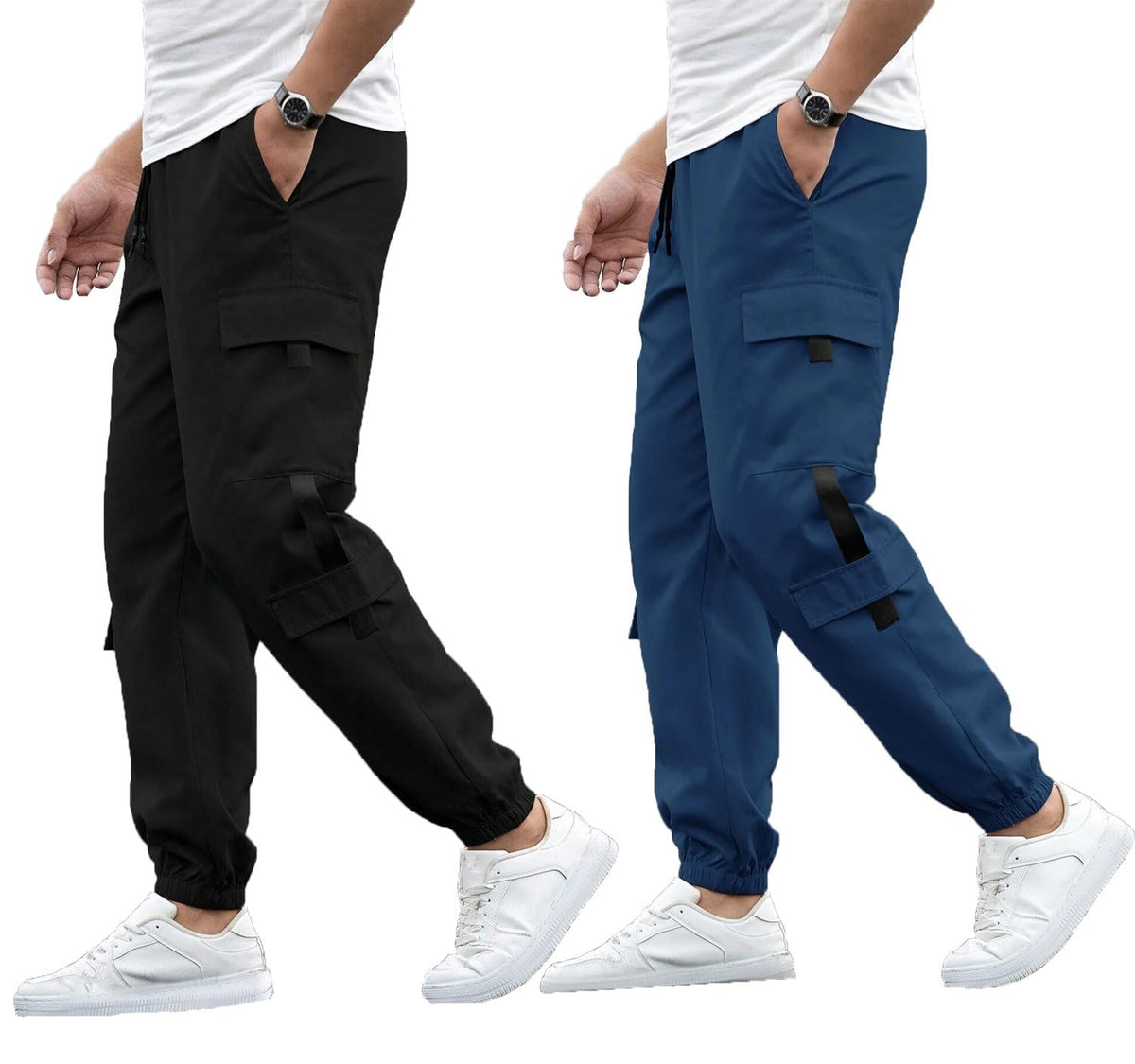 Lymio Track Pant For Men || Regular Fit || Track Pants || Full Elastic Jogger Track Pant || Available In Combo Pack Of 2 (Tp-07-