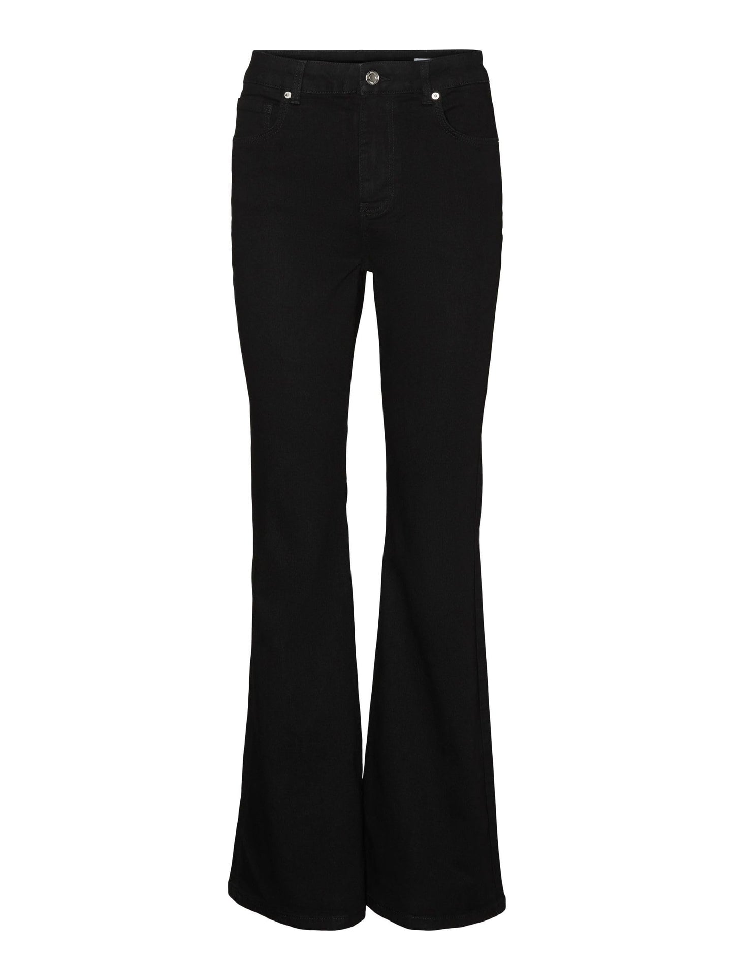 Vero Moda Women Black Flared High Rise Jeans