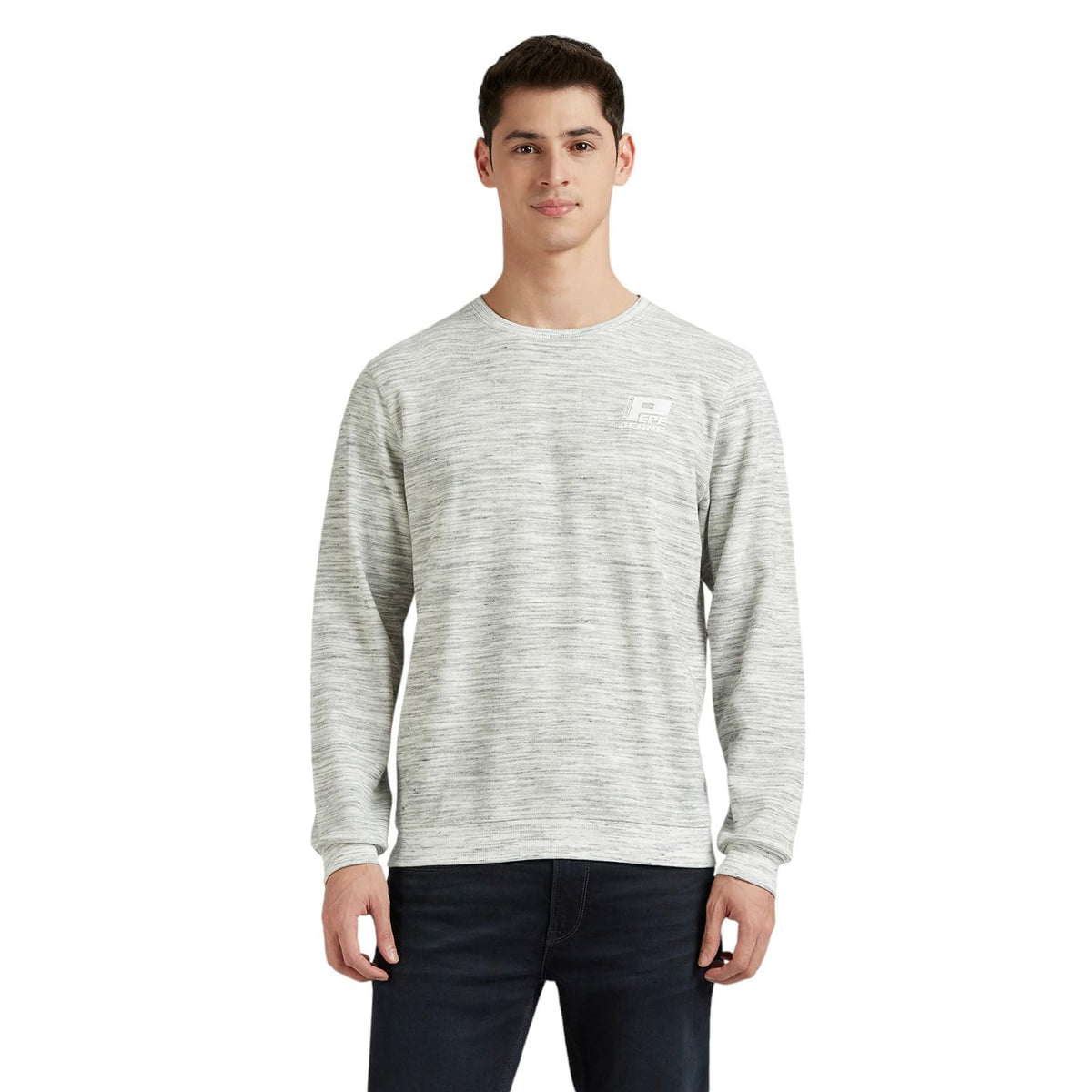Pepe Jeans White Full Sleeve Ottoman Sweatshirt