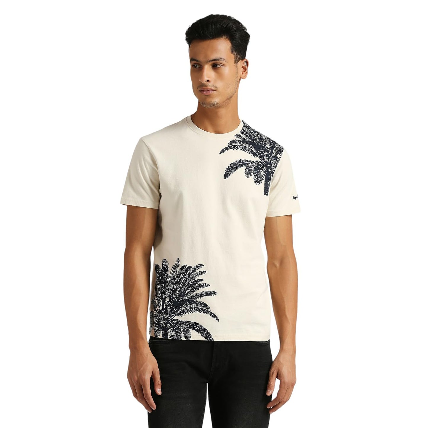 Pepe Jeans MenS Slim Fit T-Shirt (Pm509560_Ivory White