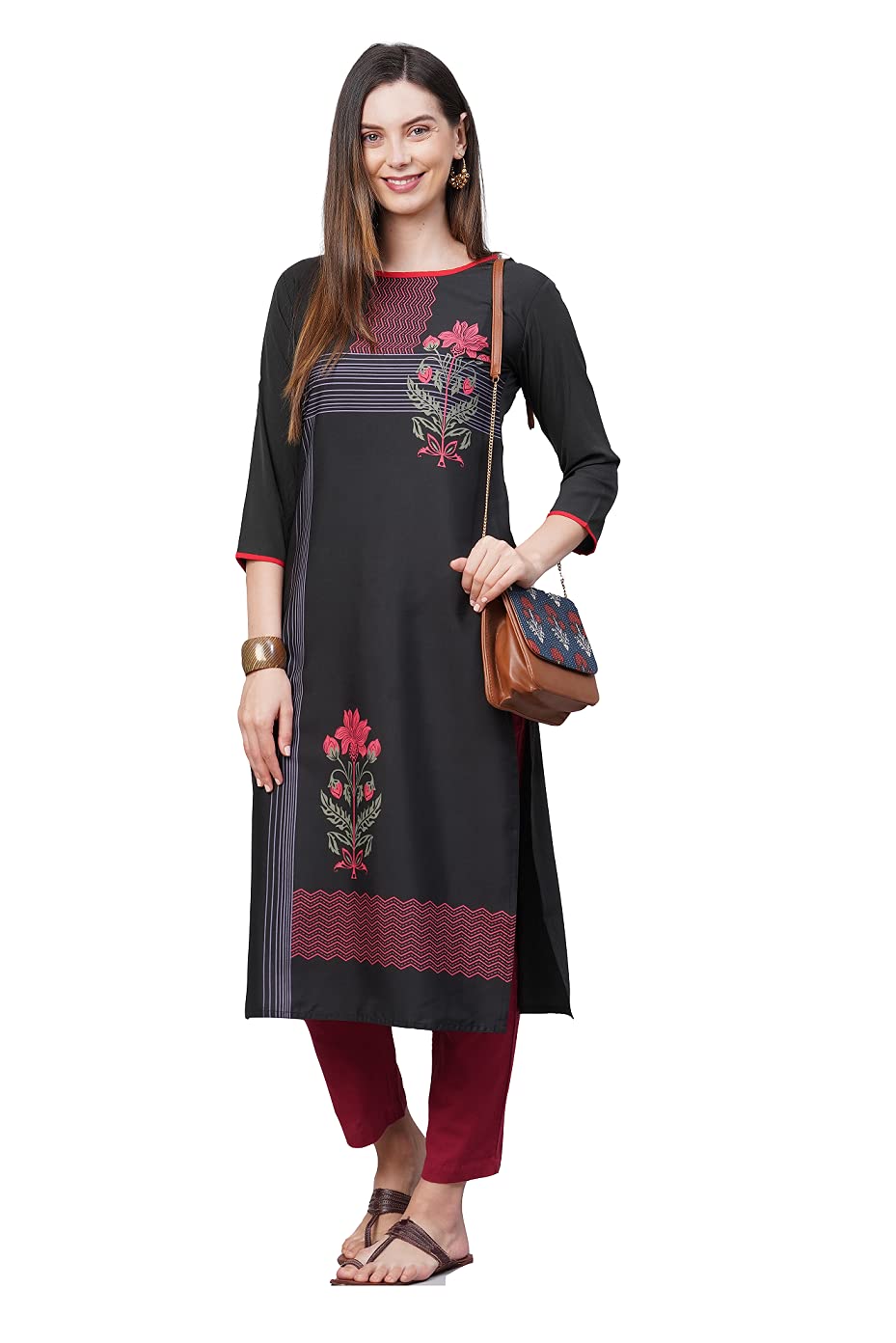 ANNI DESIGNER Crepe Women's Casual Kurta