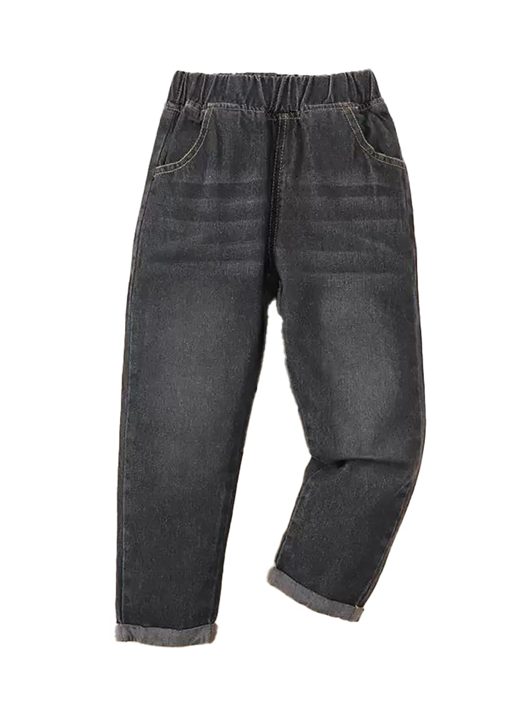 Kotty Girls Regular Fit Solid Jeans Onyx Black