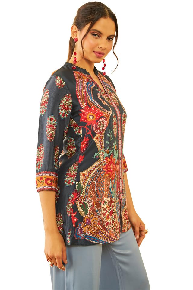 Soch Womens Muslin Floral Print Tunic