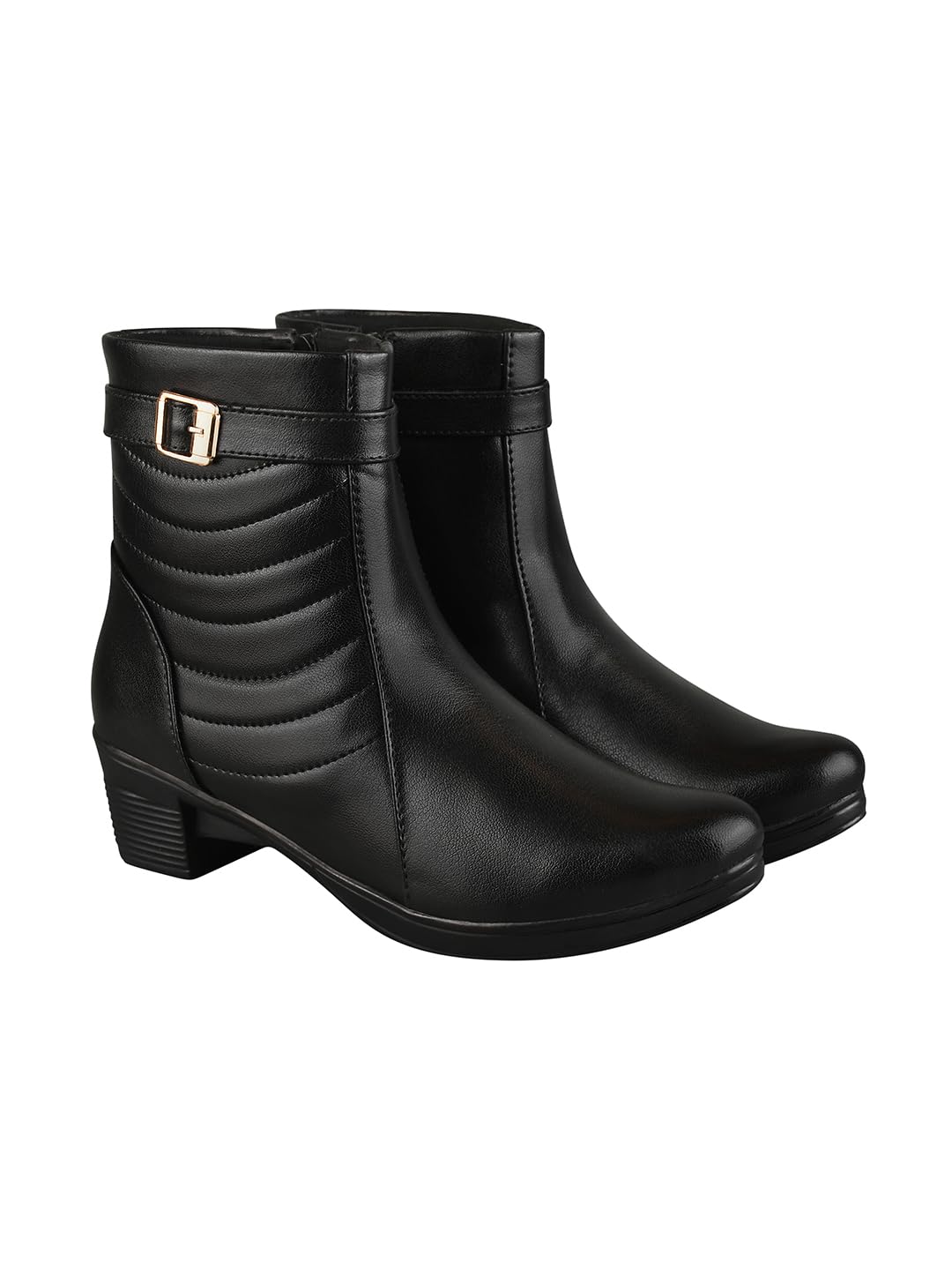 Shoetopia Stylish Black Boots For Women