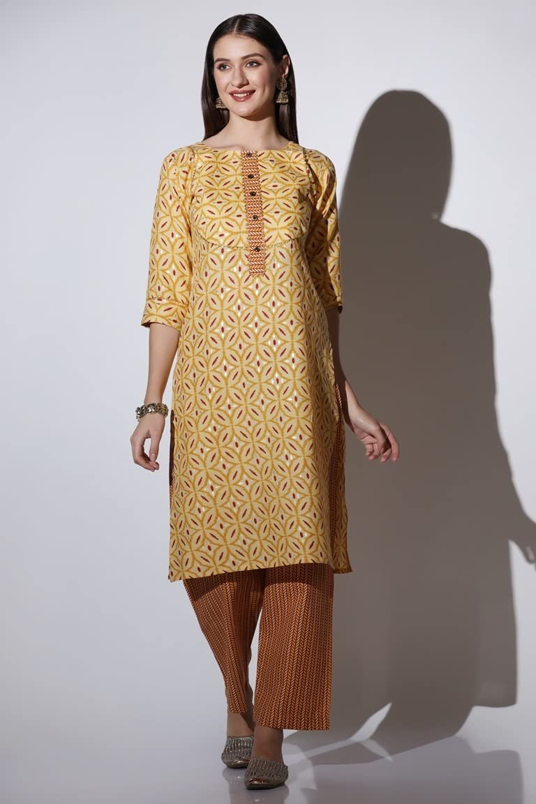 DHRUVI TRENDZ Cotton Kurta Set for Women | Kurta Set |Kurta Set for Women | Festive Kurta Set for Women