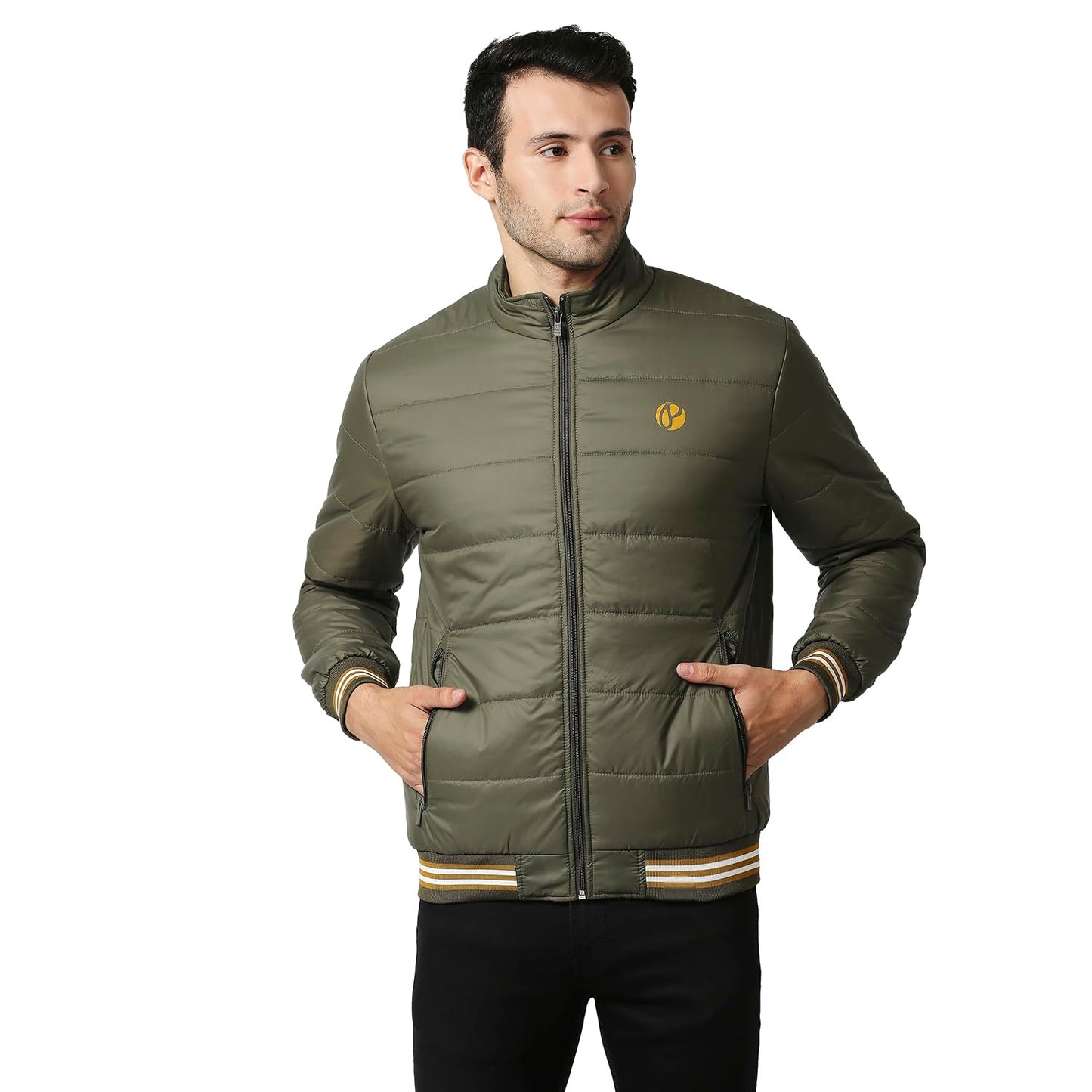 Pepe Jeans MenS Polyester A-Line Standard Length Coat (Pm402730_Olive_M)
