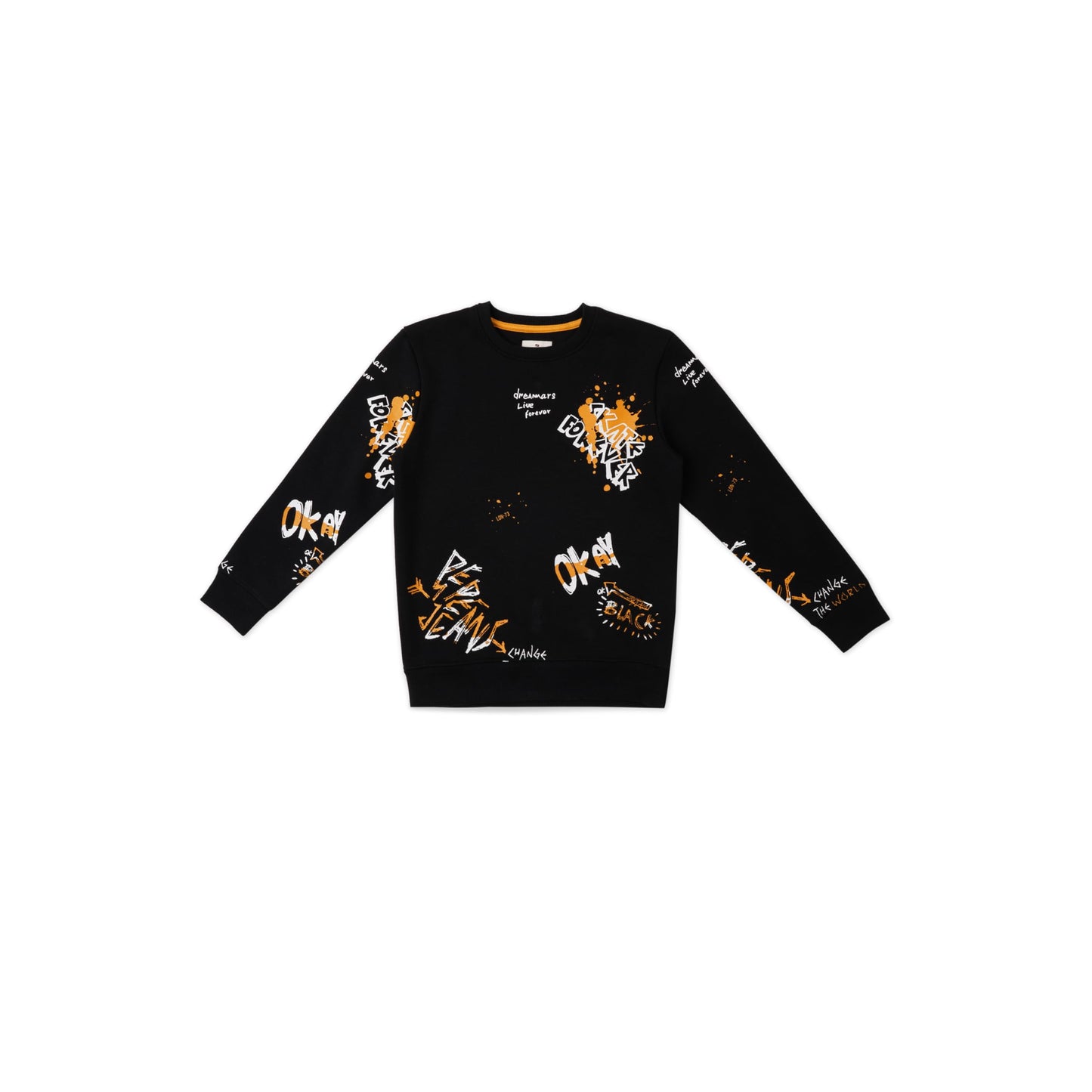 Pepe Jeans Boys Black Printed Sweatshirt