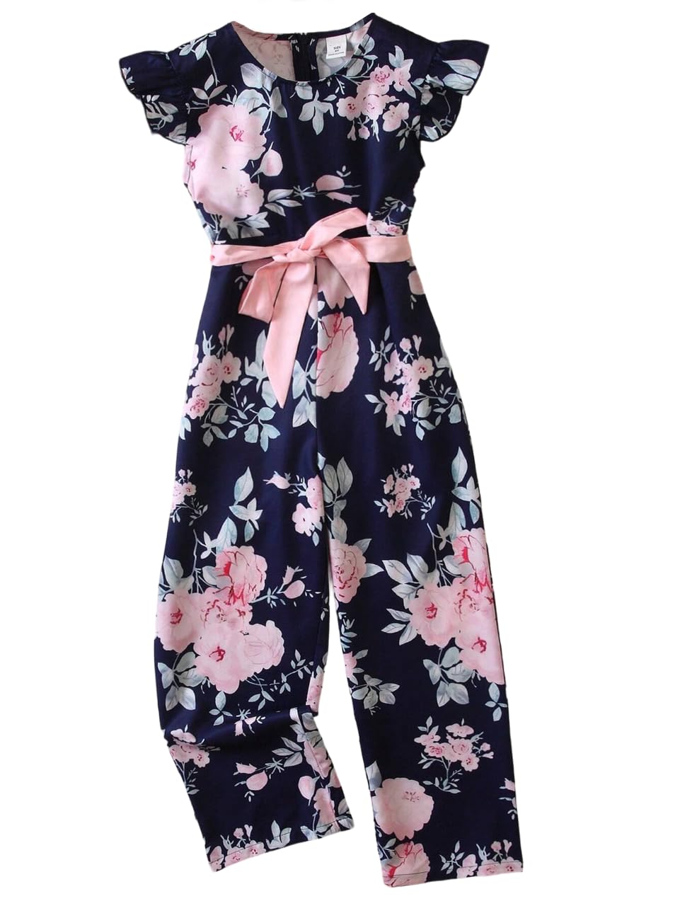 Tagas GirlS Crepe Full Length Jumpsuits (Gjs-10-Blue-9