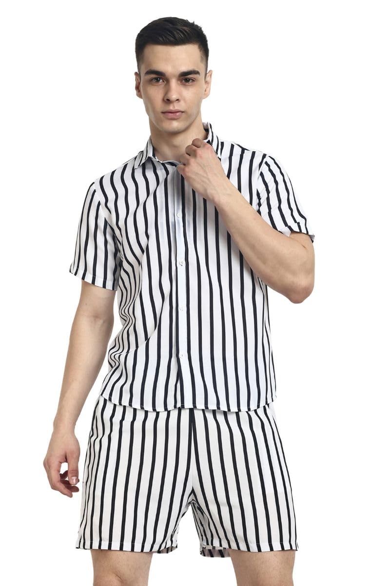 OM SAI LATEST CREATION Mens Night Dress || Multi Printed Rayon Short Night Pajama Set || Night Dress for Boys || Mens Pajama S