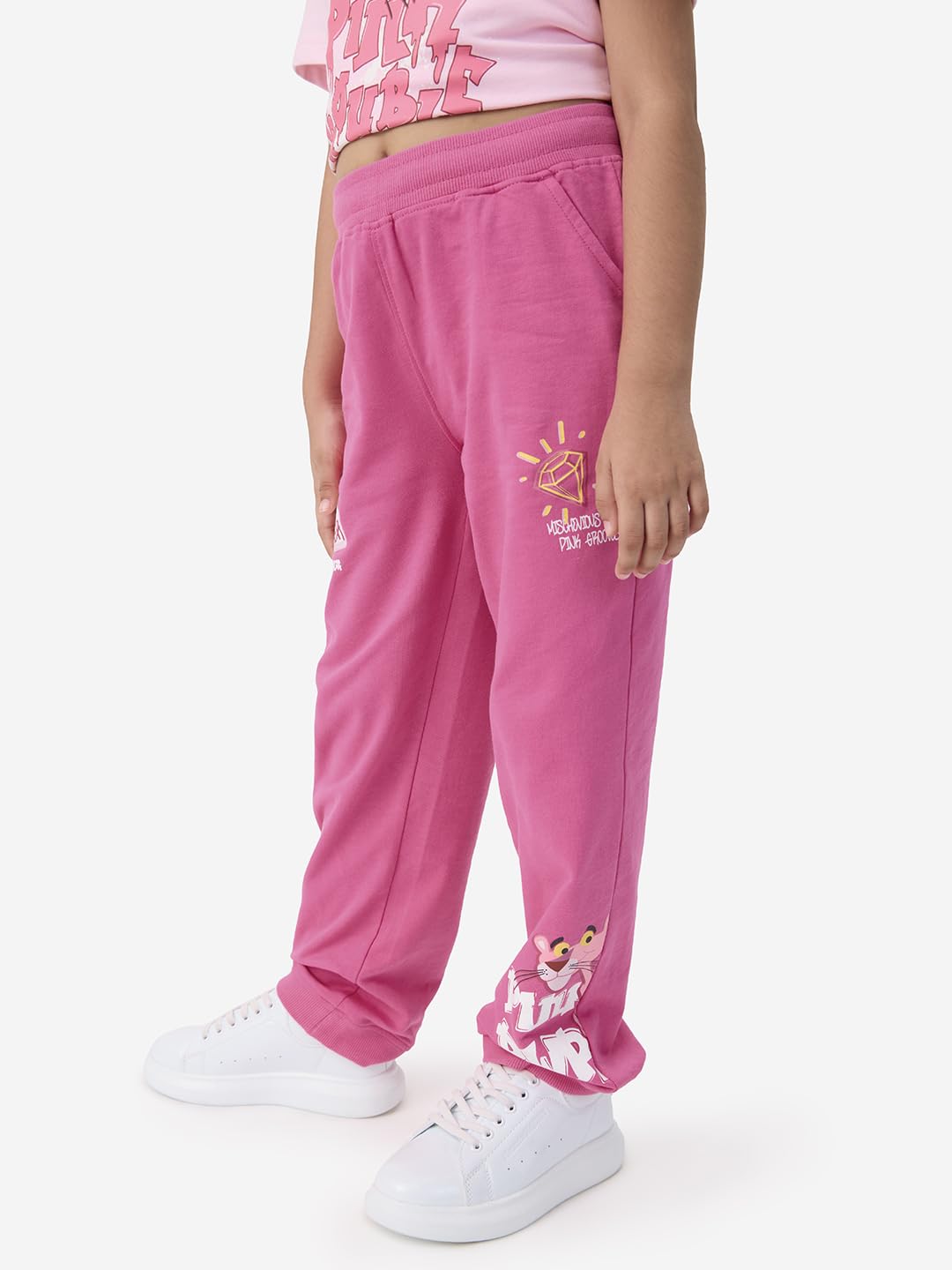 The Souled Store Girls Regular Pants (246771_Pink