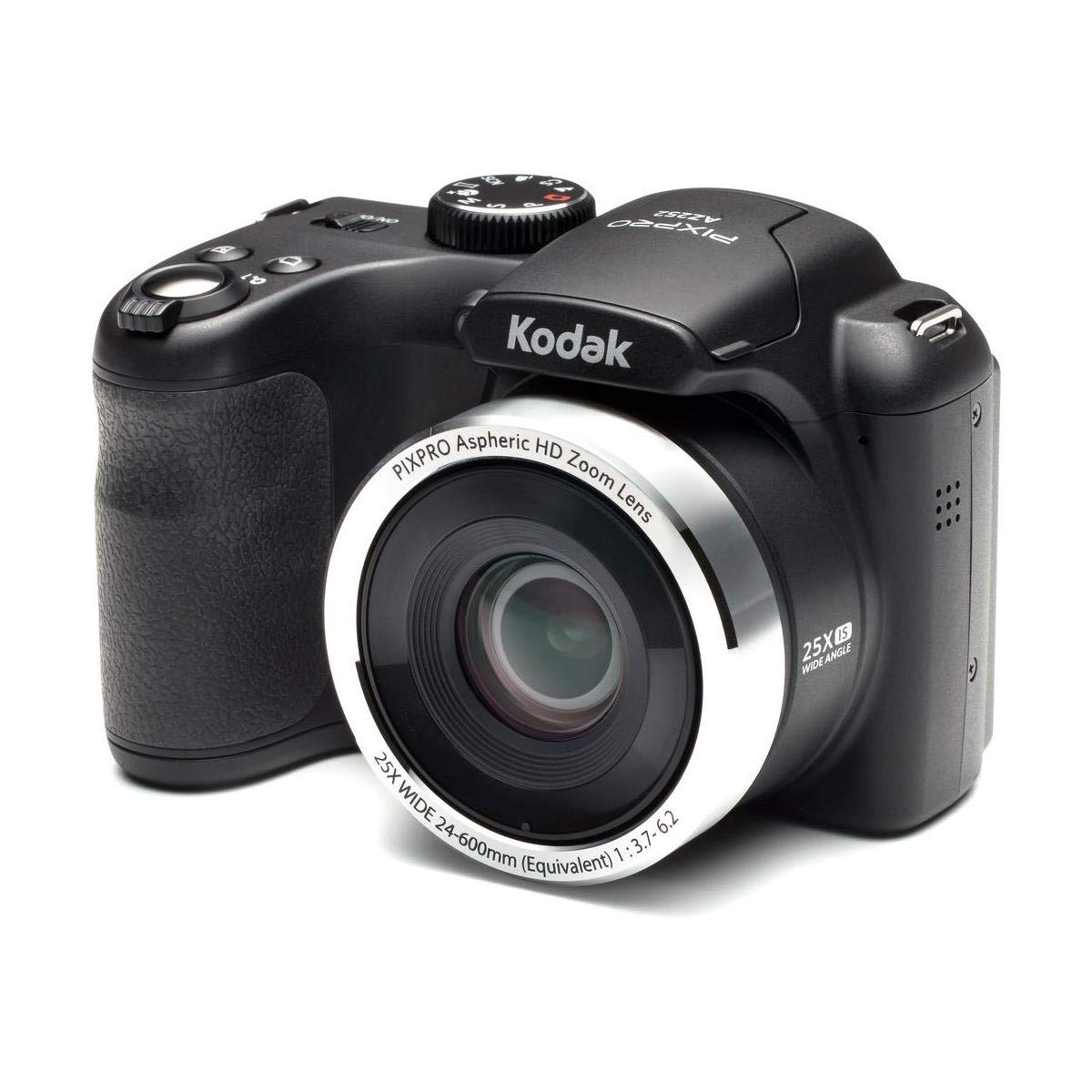 Kodak PIXPRO AZ252 Point & Shoot Digital Camera with 3 LCD, Black