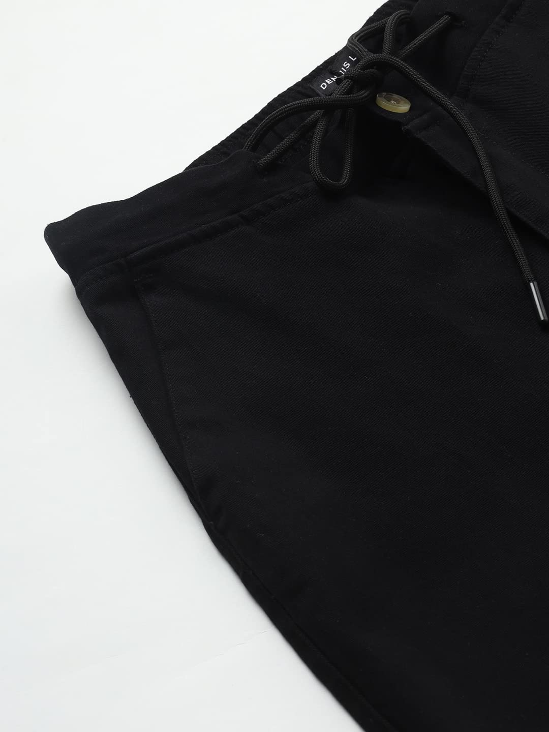 Dennis Lingo Slim Fit Black Chino for Men