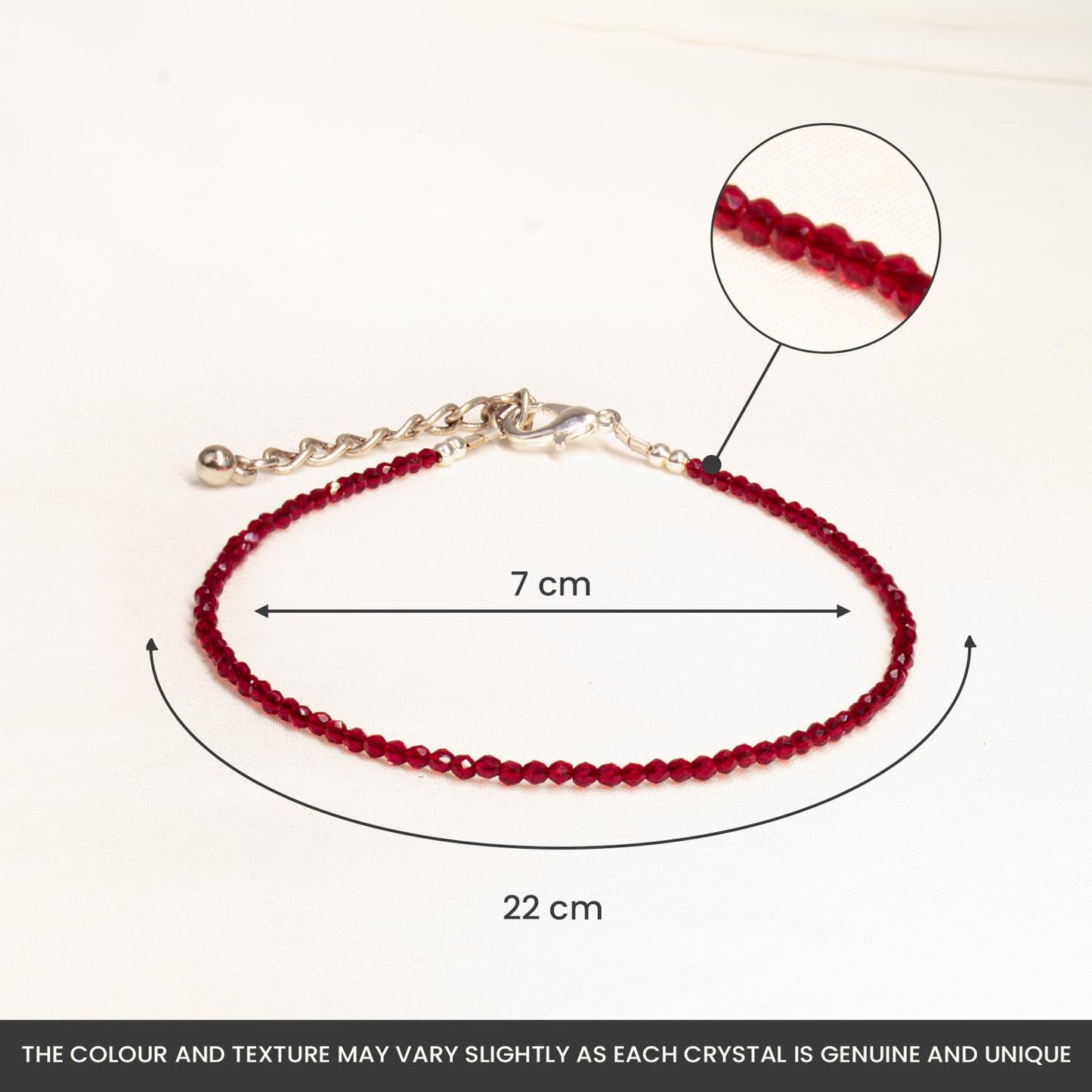 Astrotalk Garnet Anklet | Stone of Courage, Protection & Stability | Garnet Anklet for Women | Best Gift for Woman | Spiritual Jewellery for Women | Valentine Gift for Girlfriend