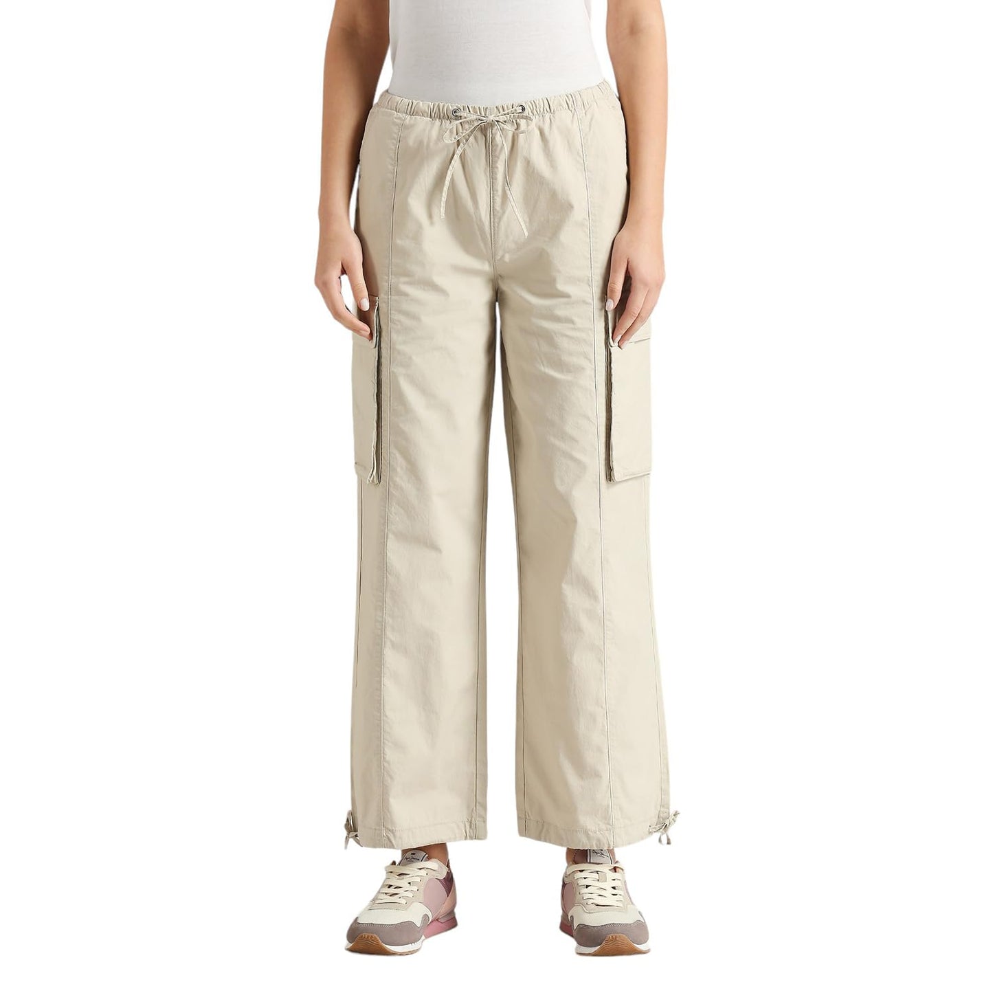 Pepe Jeans WomenS Relaxed Casual Pants (Pl211787_Ecru White
