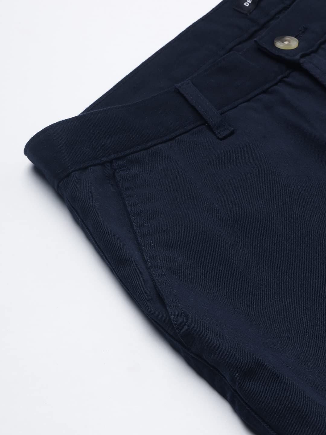 Dennis Lingo Men Slim Fit Navy Cargo Trousers