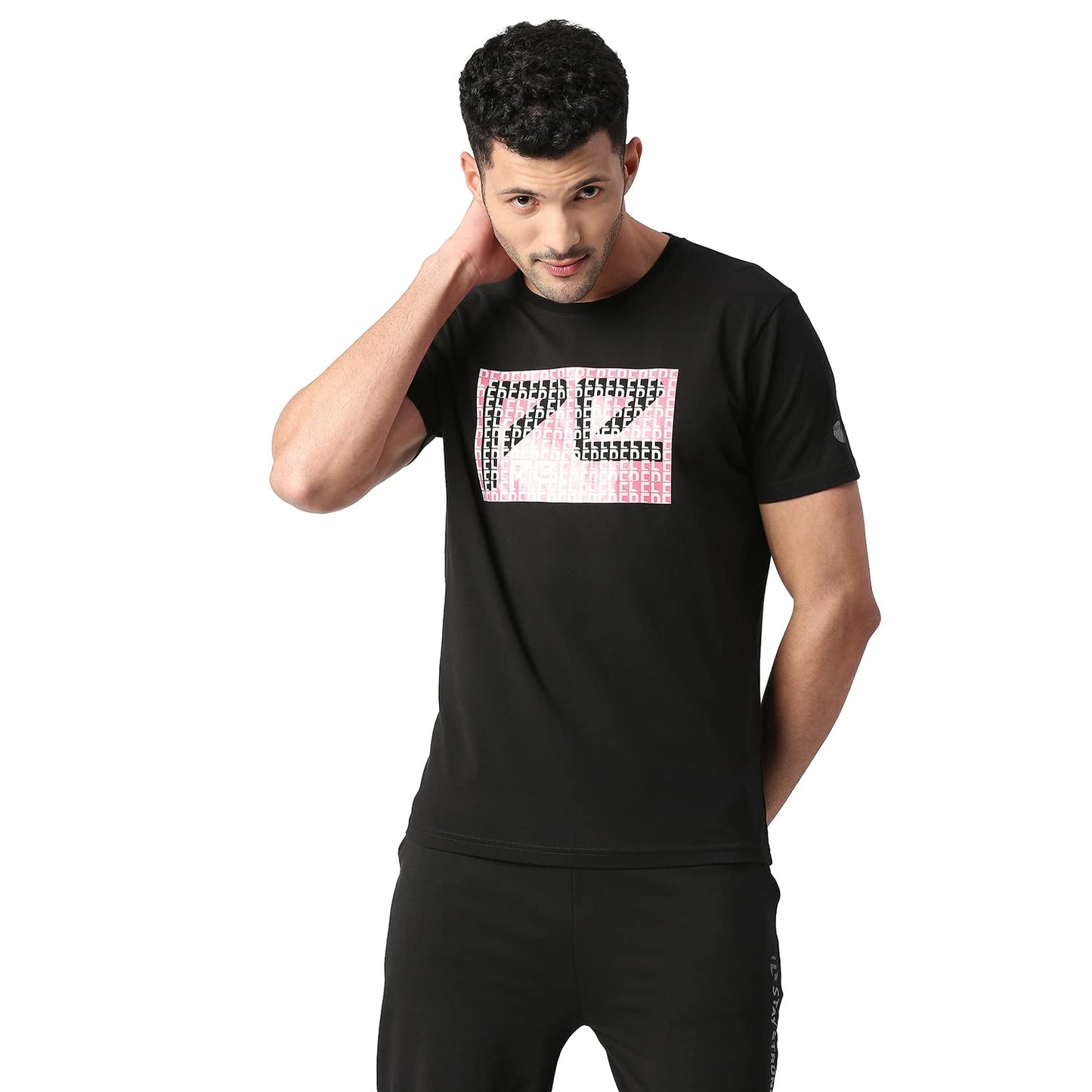Pepe Jeans MenS Graphic Slim Fit T-Shirt (Pm509063999S_Black