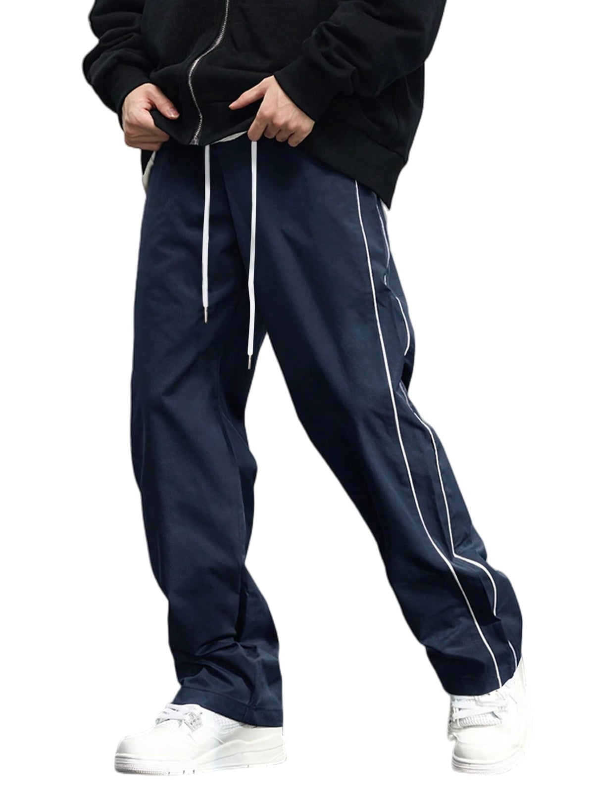 Indoprimo MenS Loose Casual Pants (B0Dk1Bs8F6_Navy