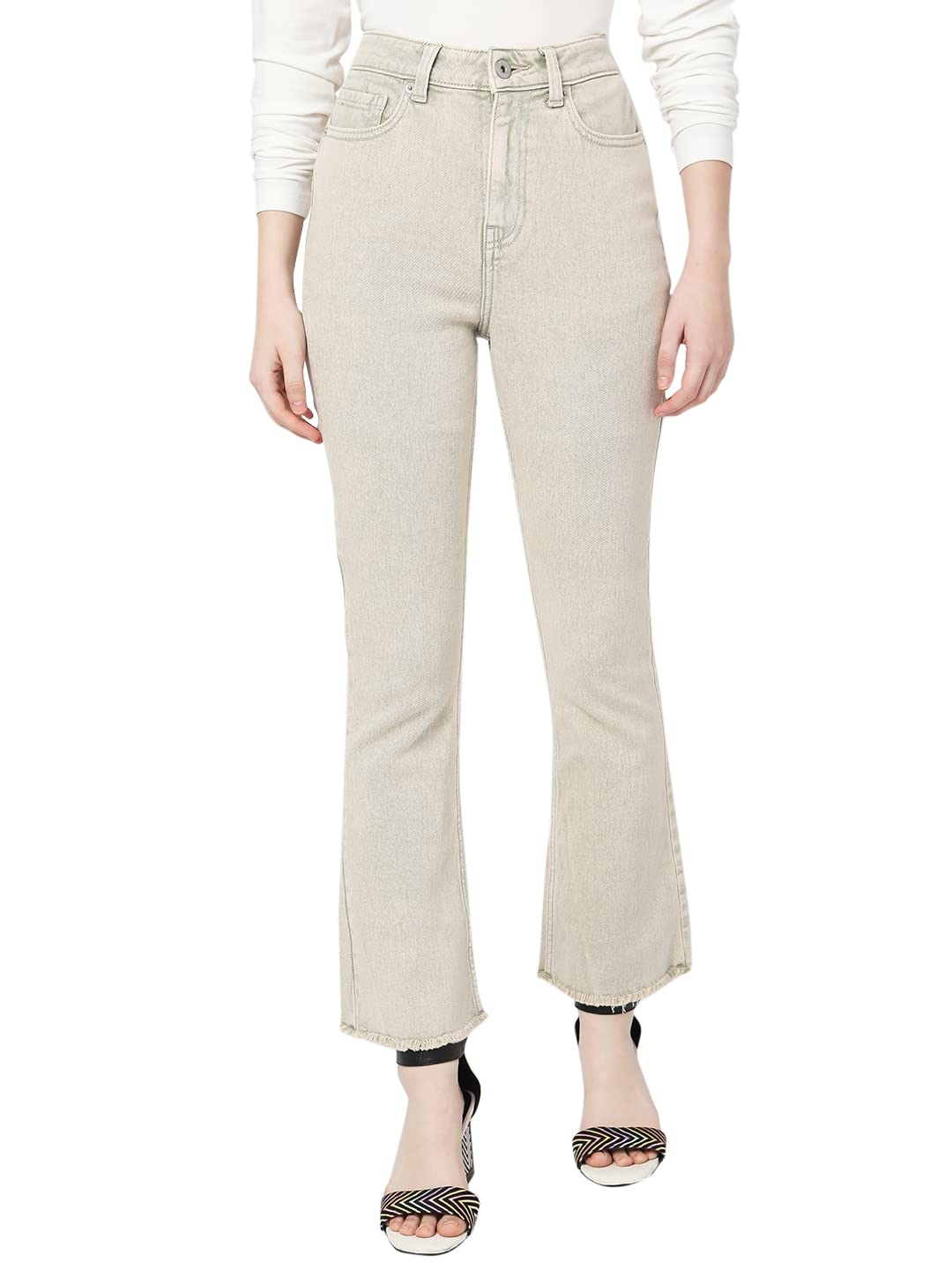Vero Moda Bootcut Fit Jeans (10298064_Seafoam Green_32)