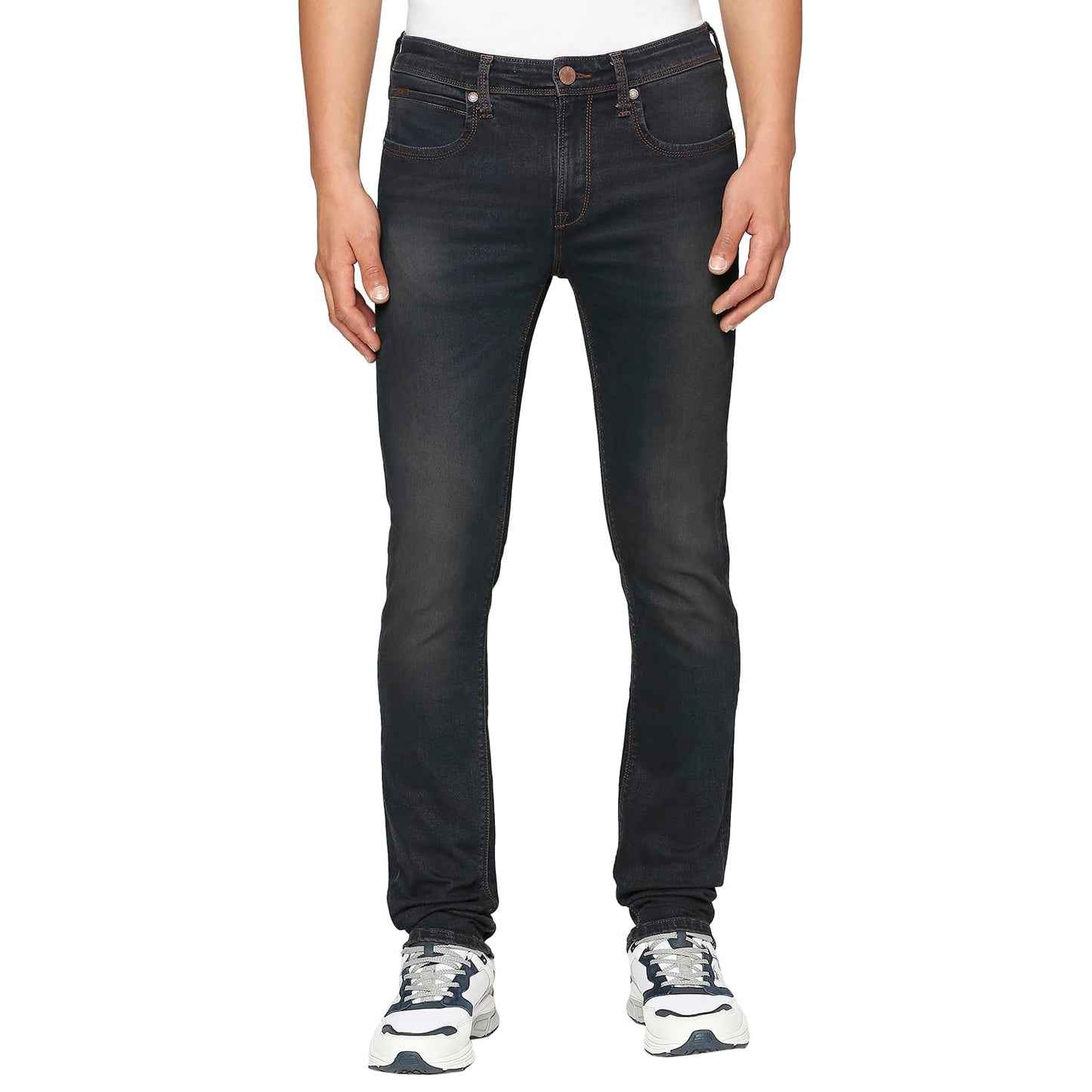 Pepe Jeans MenS Slim Jeans (Pm207478J673_Tinted Med Used_Dark Indigo Blue