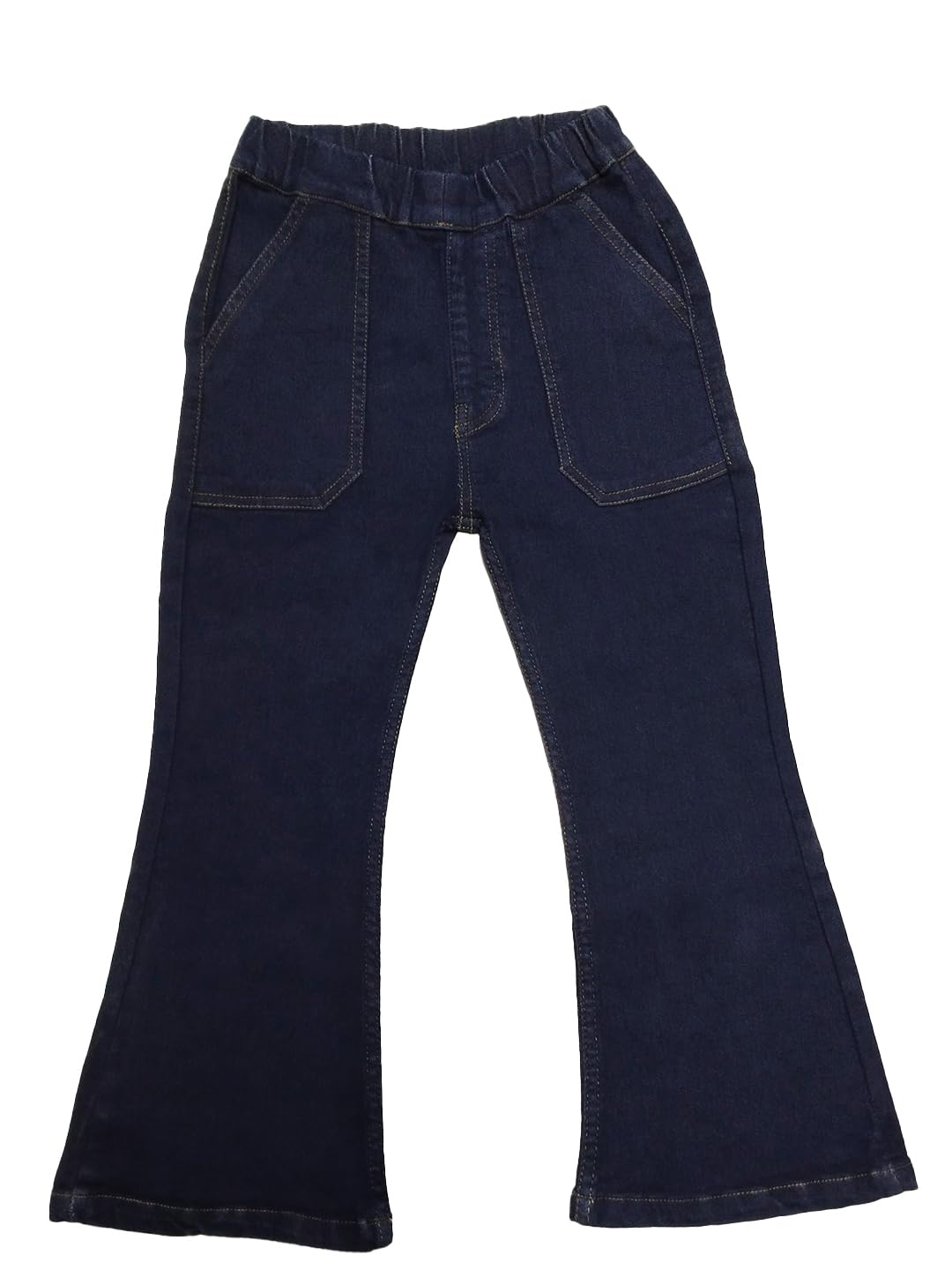 Kotty Girls Boot Cut Fit Solid Jeans Braves Navy