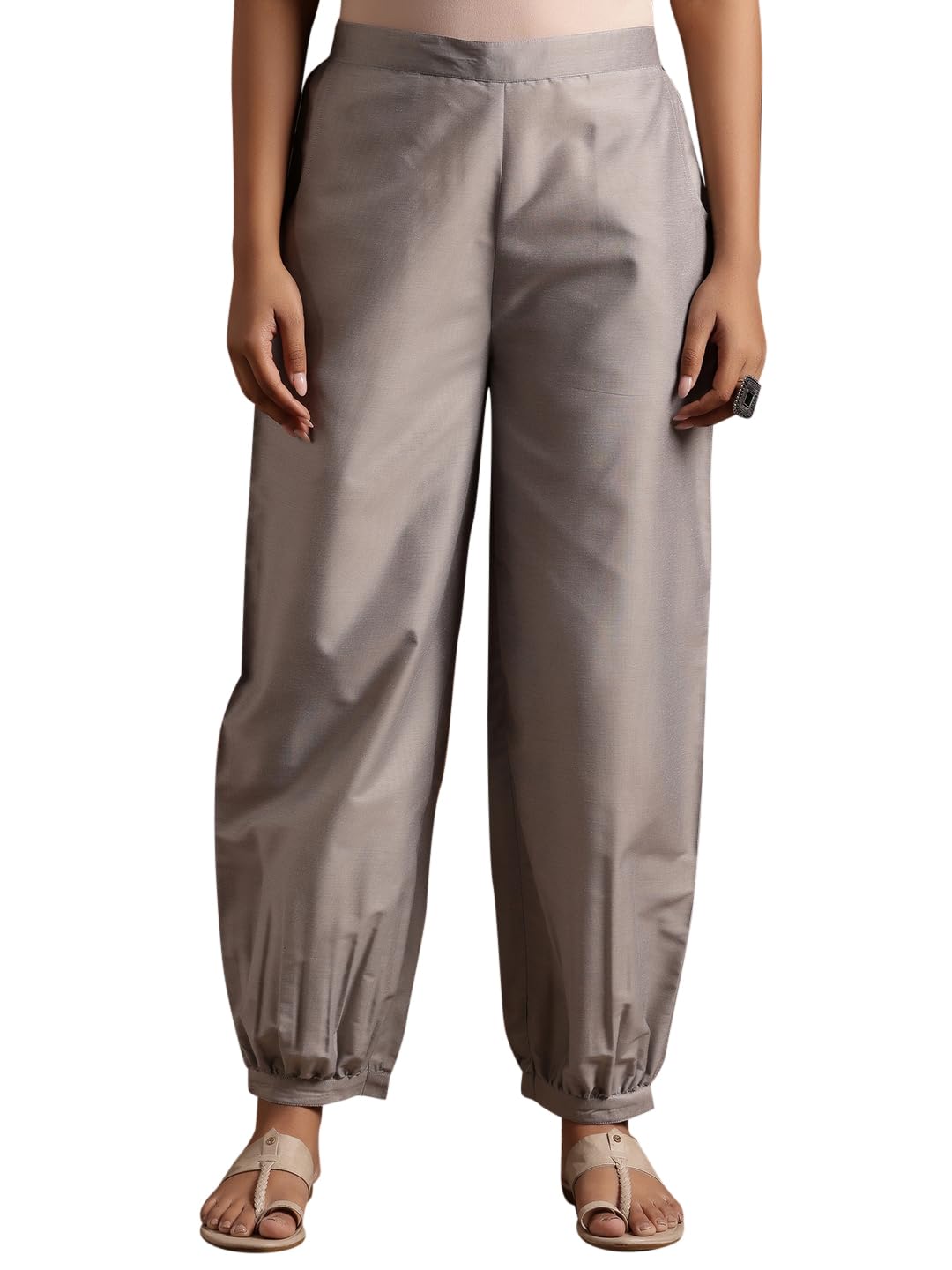 Libas WomenS Regular Casual Pants (Pl1578 Grey