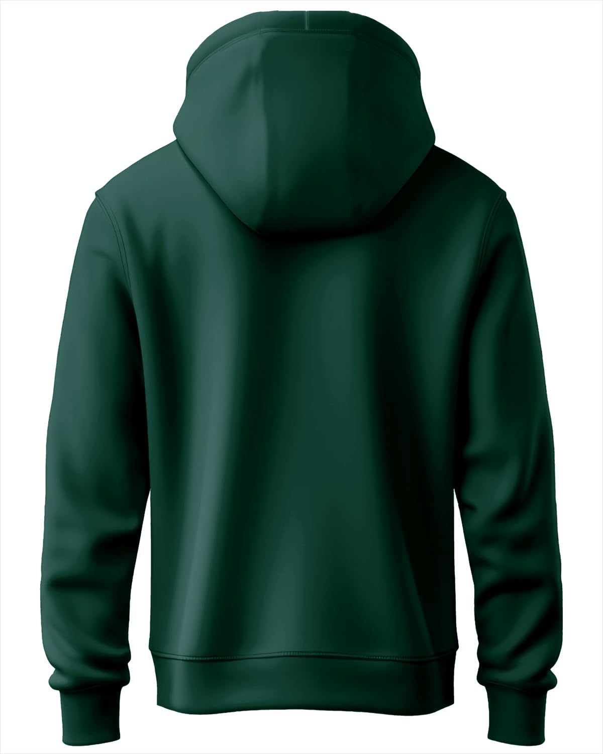 ADRO Mens Cotton Neck Hooded Sweatshirt (H24-ADRO-GRN_Green