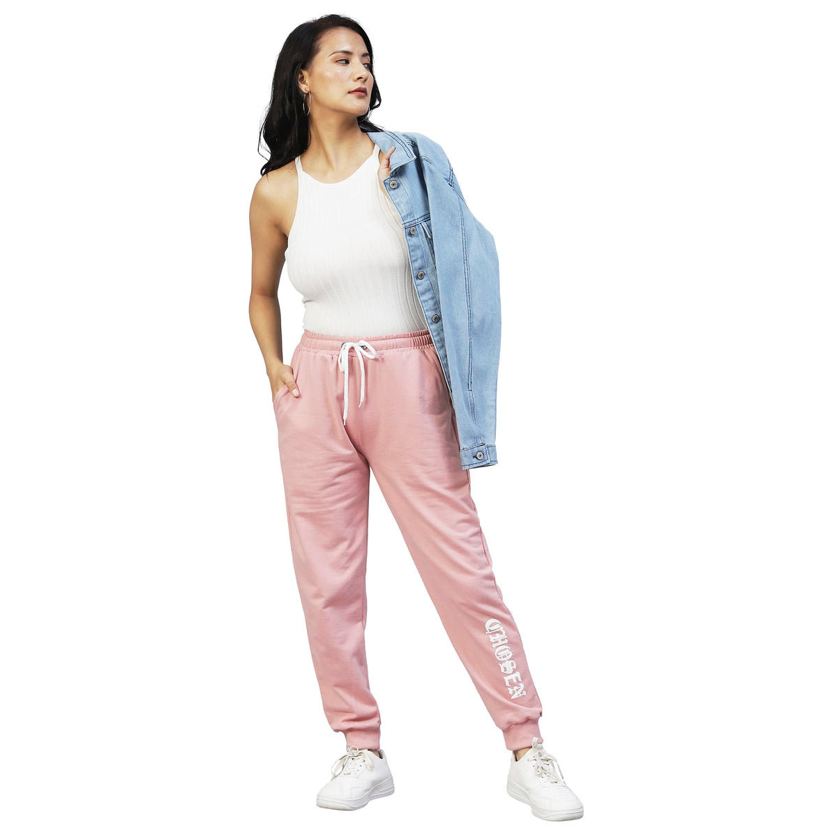 Rigo Regular Fit Terry Joggers for Women | Stretchable Straight Relaxed Fit Track Pants for Women | Stylish Joggers for Women |