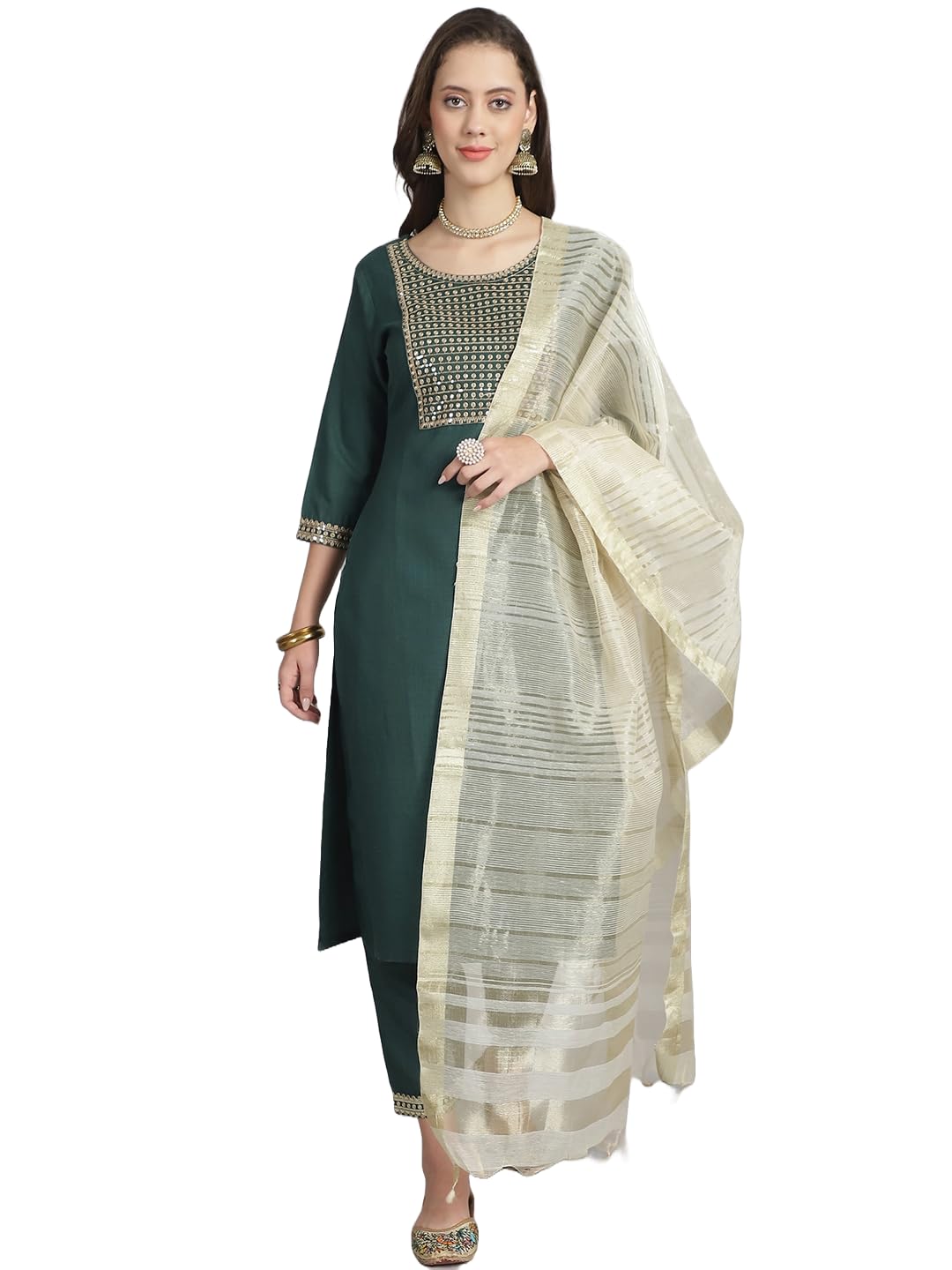 KLOSIA Women Embroidery Kurta and Pant Set