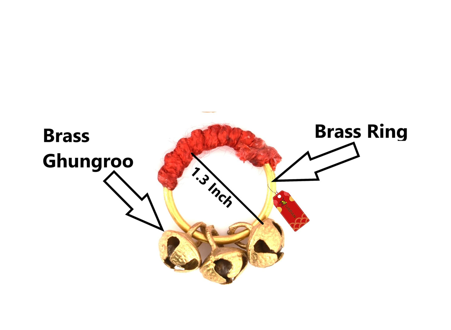 Uapan Ghungroo Kadi Fingers For Puja Aarti Hand Finger Clapping Ring Cymbals Pooja Bhajan Set Pair Musical Instrument Finger Cym
