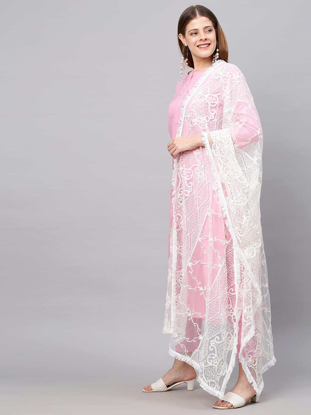 ANNI DESIGNER Ruby Cotton Women Kurta With Pant & Dupatta