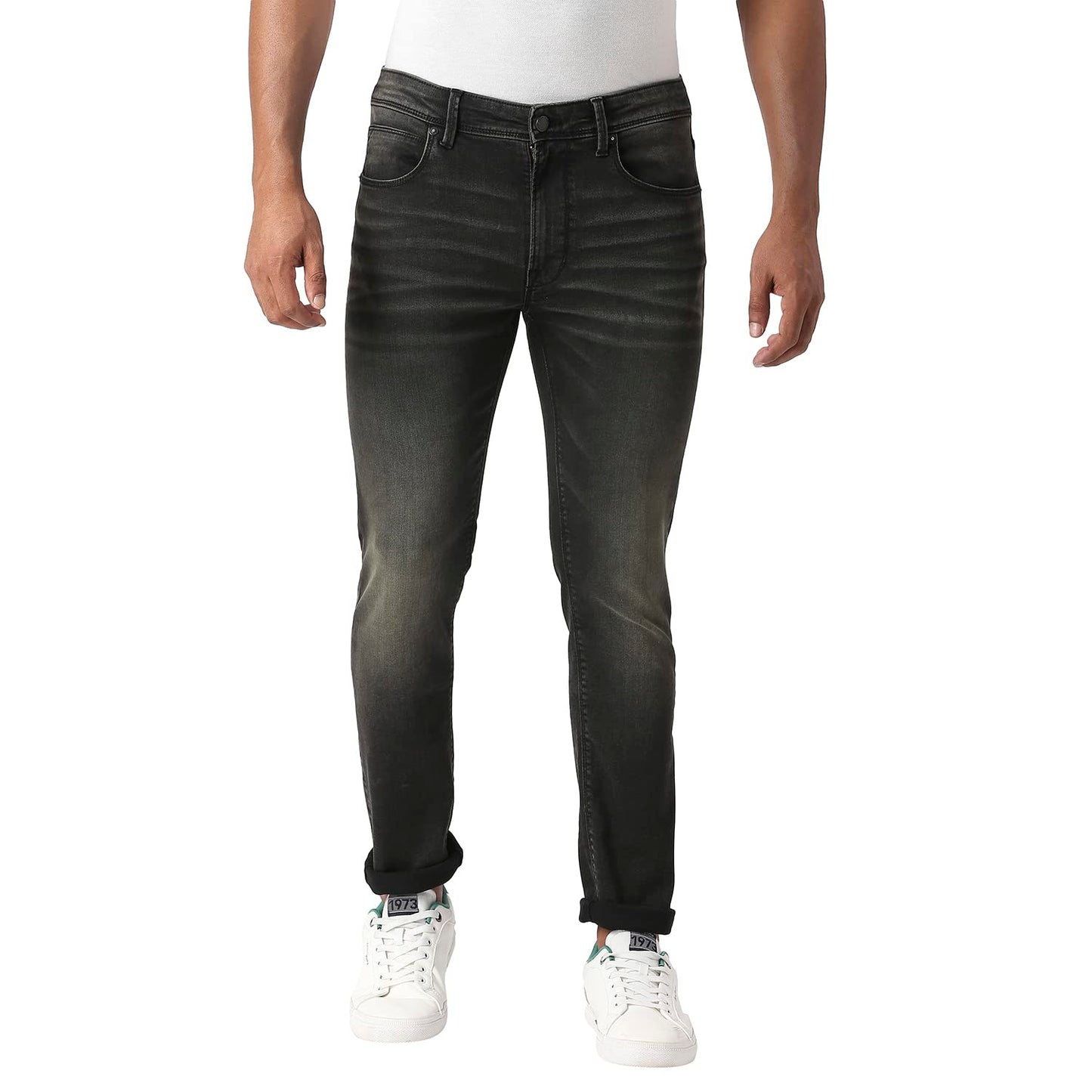 Pepe Jeans Tapered Vapour Tapered Fit Low Waist Jeans, Black Tint, 40