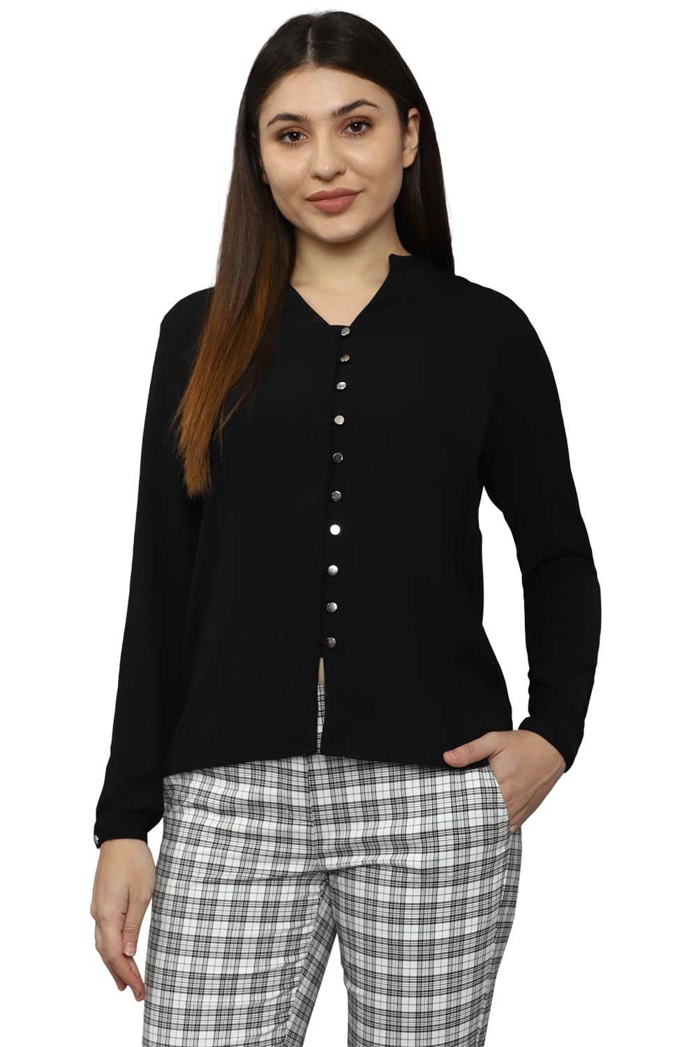 Allen Solly Women Regular Fit Formal Button-Down Shirt