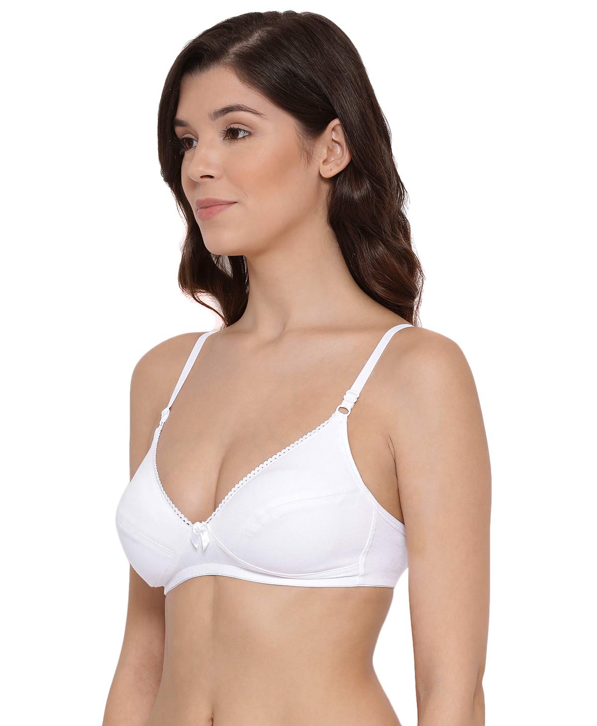 Lyra Lux 501 Plunge Underwired Everyday Bra (White)