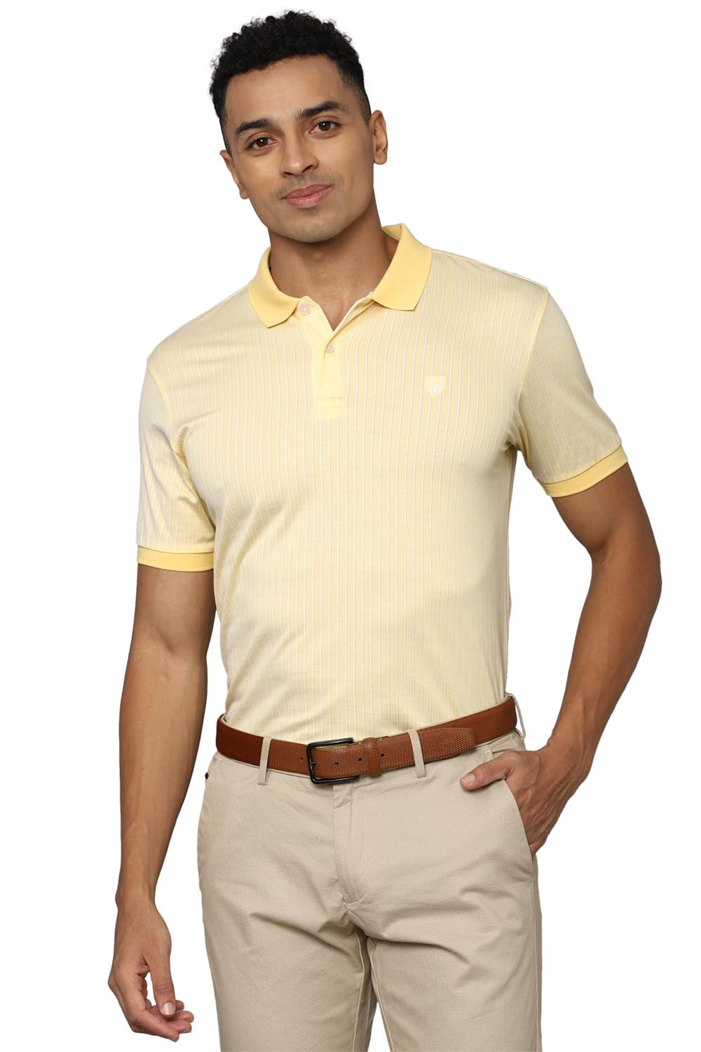 Allen Solly Men Regular Fit Striped T-Shirt