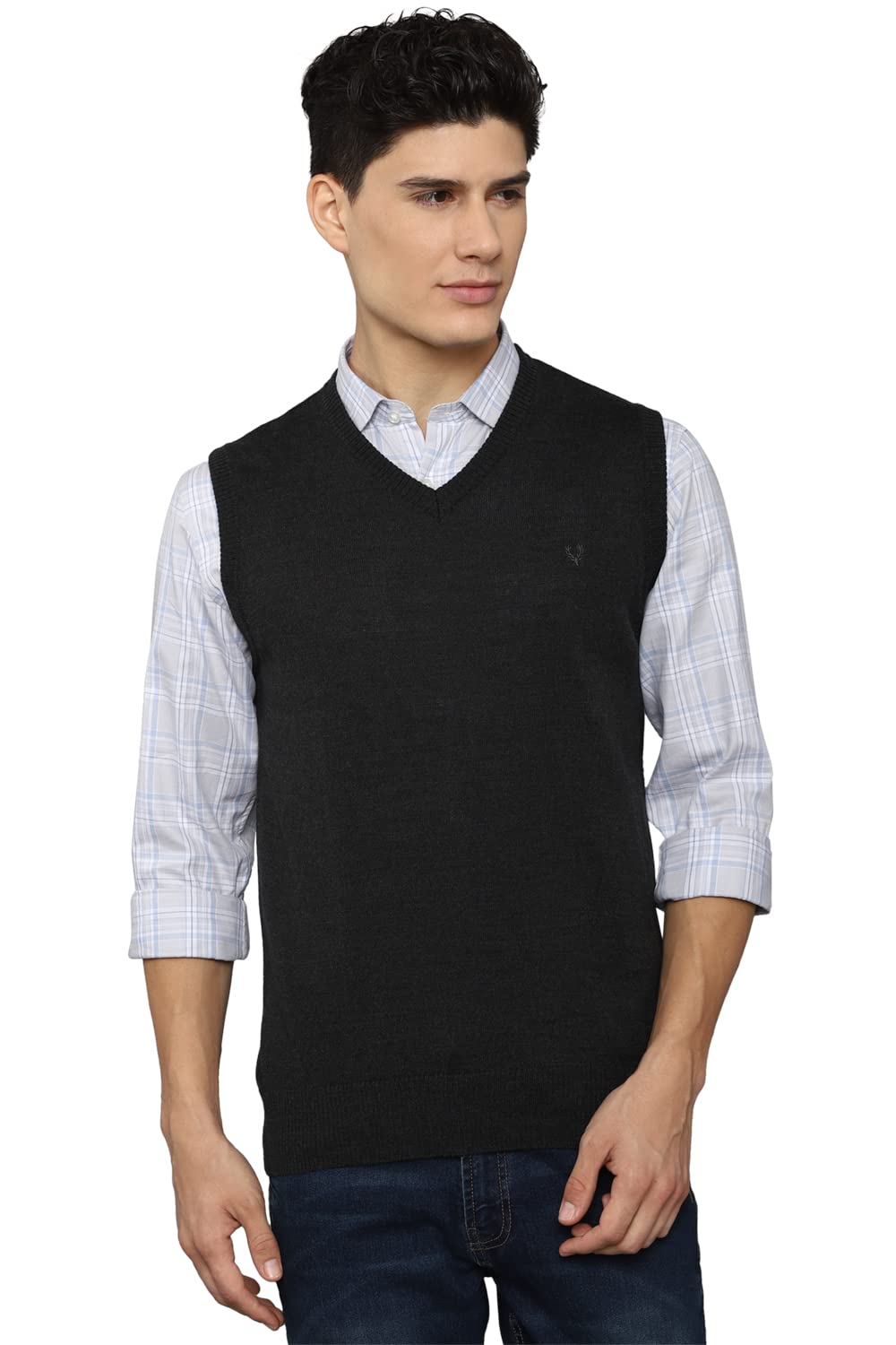 Allen Solly Men Solid Sleeveless Pullover