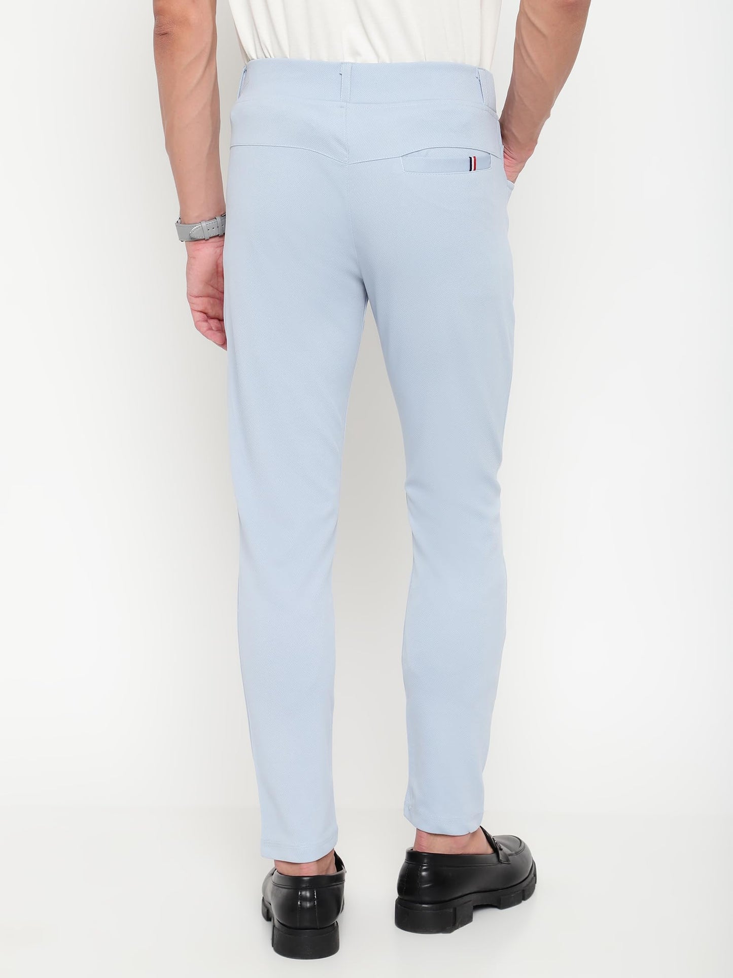 AVANOVA Regular Casual Mens Formal Trouser Pant 120_Sky Blue