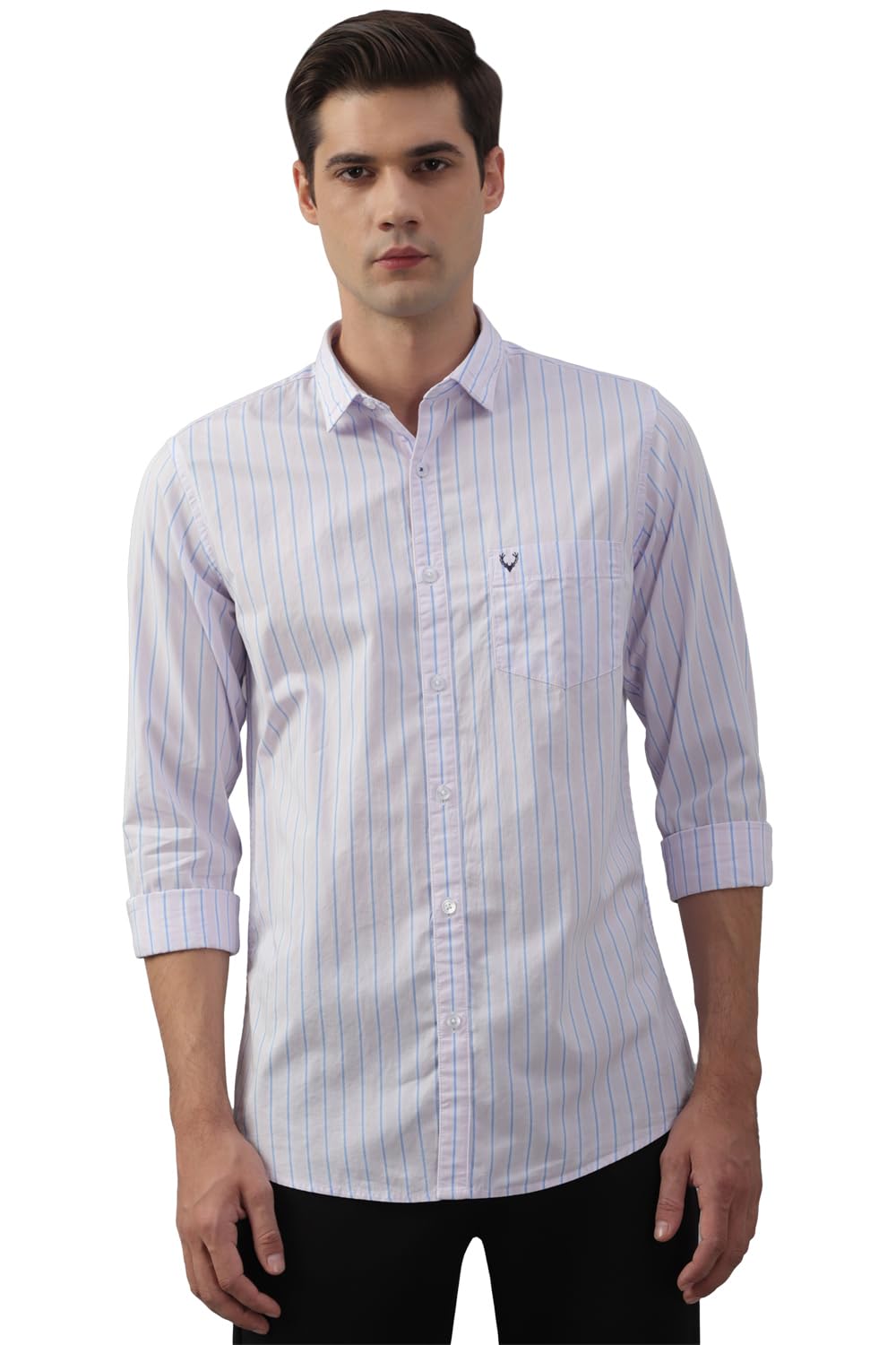 Allen Solly Men Slim Fit Striped Cotton Shirt