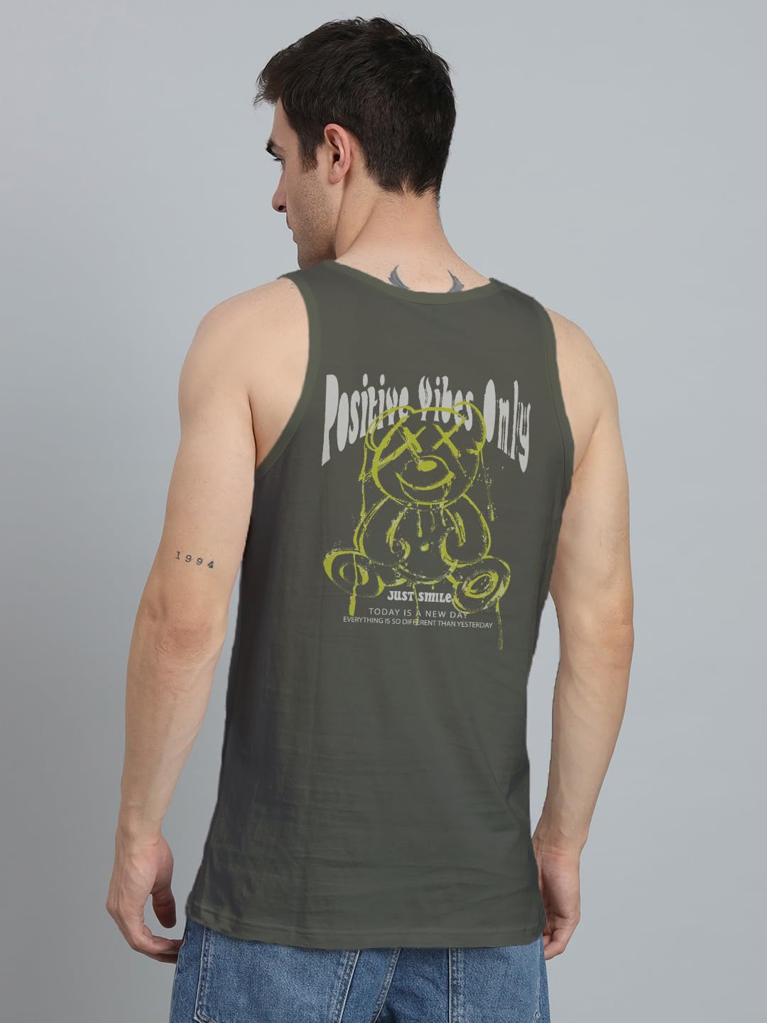 Peppyzone Mens Regular Fit Vest (TT-Teddy36FB40FB_Olive5