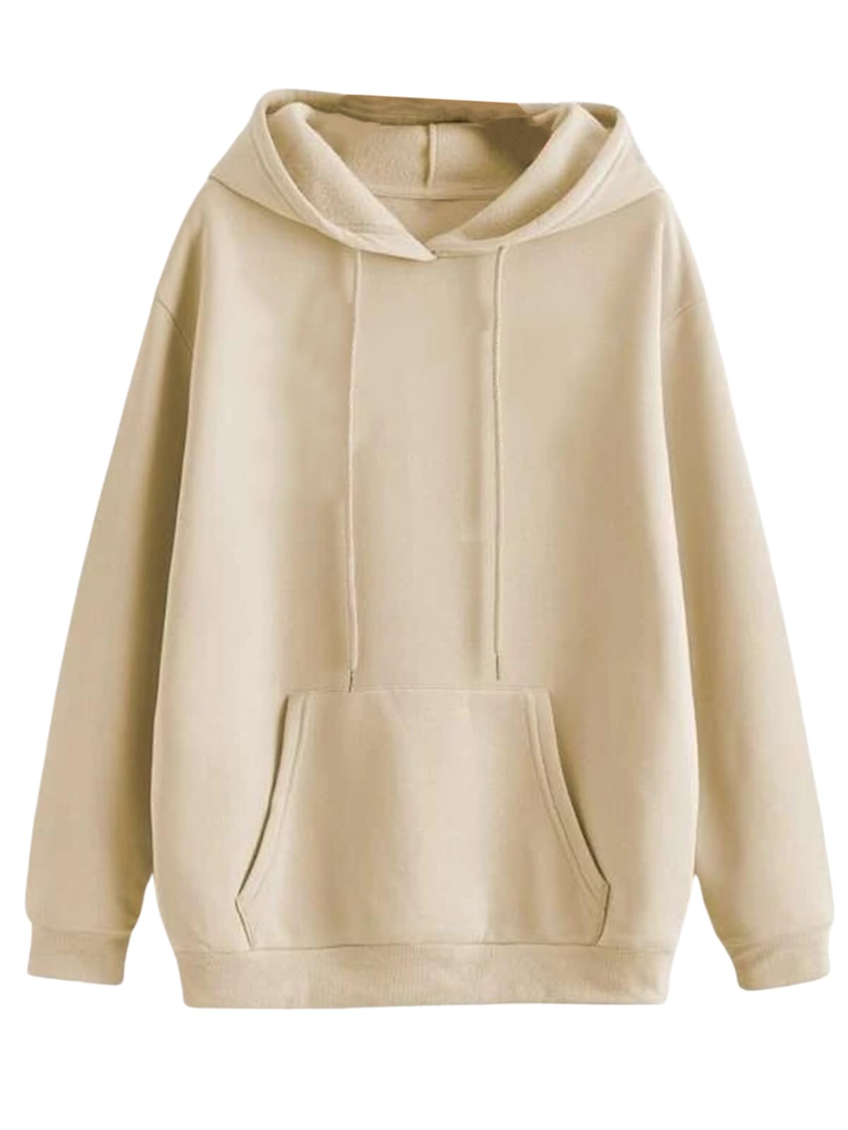 Veirdo Mens Cotton-Poly Fleece Hoodie 280 Gsm Regular Fit Solid Sweatshirt