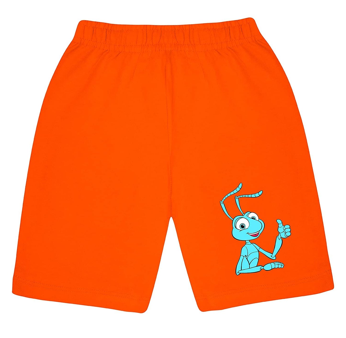 Kyda Kids 100% Cotton Printed Shorts For Boys And Girls - Multicolor Shorts Fo Unisex Kids (Pack Of 2)