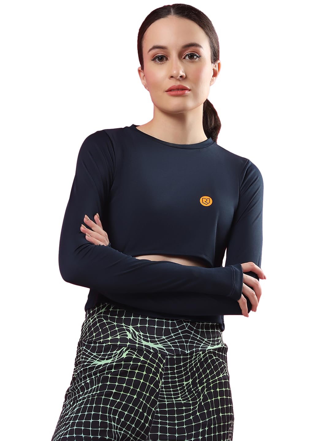 Rigo Activewear Top for Women | Active Wear, Western Top & Tshirts for Women | Comfort Fit Stylish Active T-Shirt for Girls | Gy