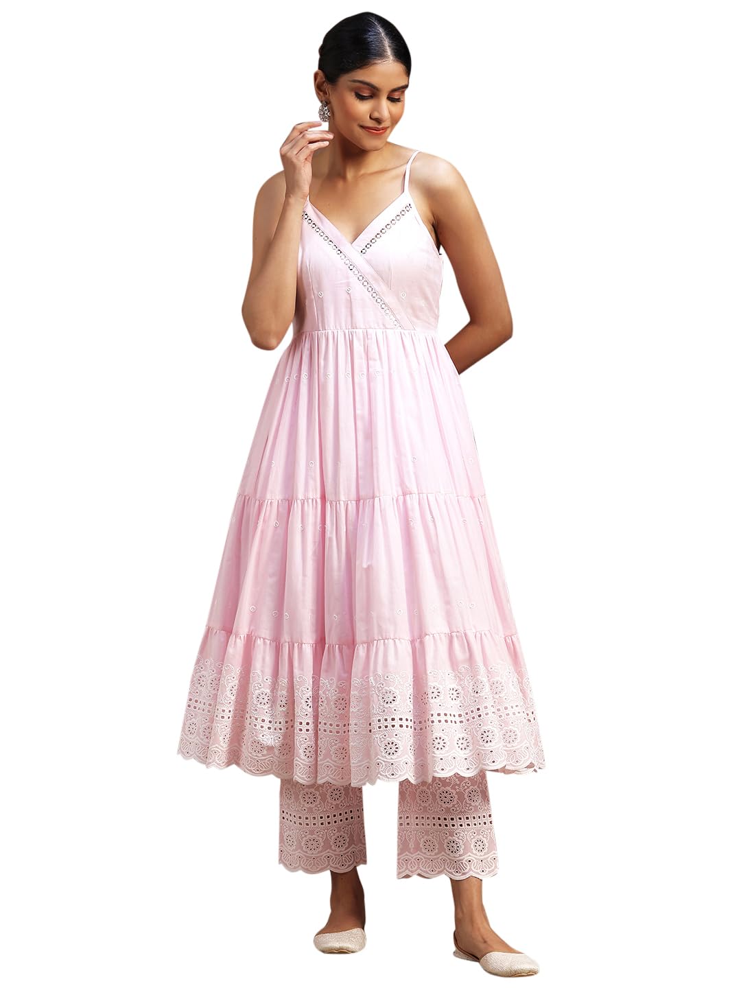 Libas WomenS Cotton Kurta Sets (35926_Pink