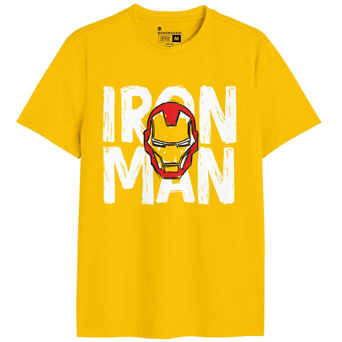 Bon Organik Mens Regular Fit T-Shirt (BON11459_Yellow